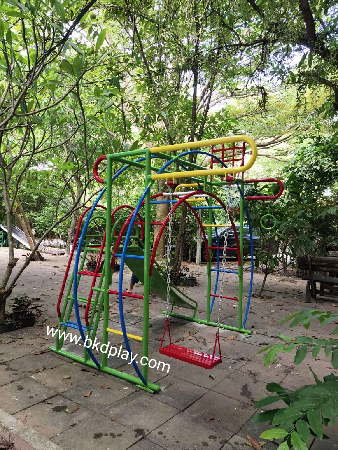 ชุดรวม C เครื่องเล่นสนามกลางแจ้ง เครื่องเล่นสนามเหล็ก,ประกอบด้วยสไลเดอร์ชิงช้าปีนป่ายบาร์โหน OutdoorPlayground,ผลิตเครื่องเล่นสนาม,เครื่องเล่นในสนามเด็กเล่น,เครื่องเล่นงบสพฐ.,ประชารัฐ, ราคาโรงงาน