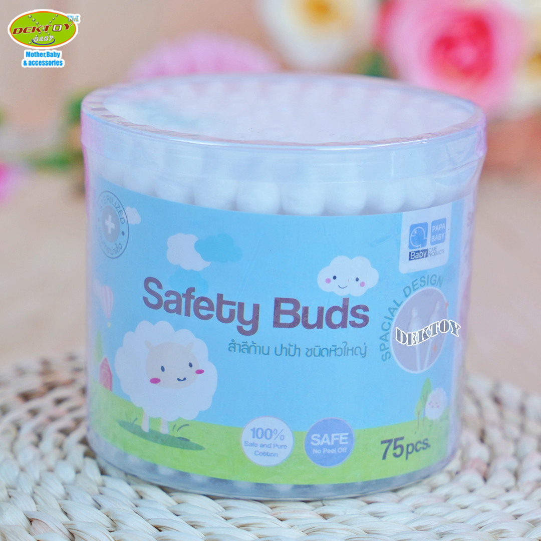 Papa ปาป้า สำลีก้านหัวโต หัวใหญ่75ก้าน CEQ-037