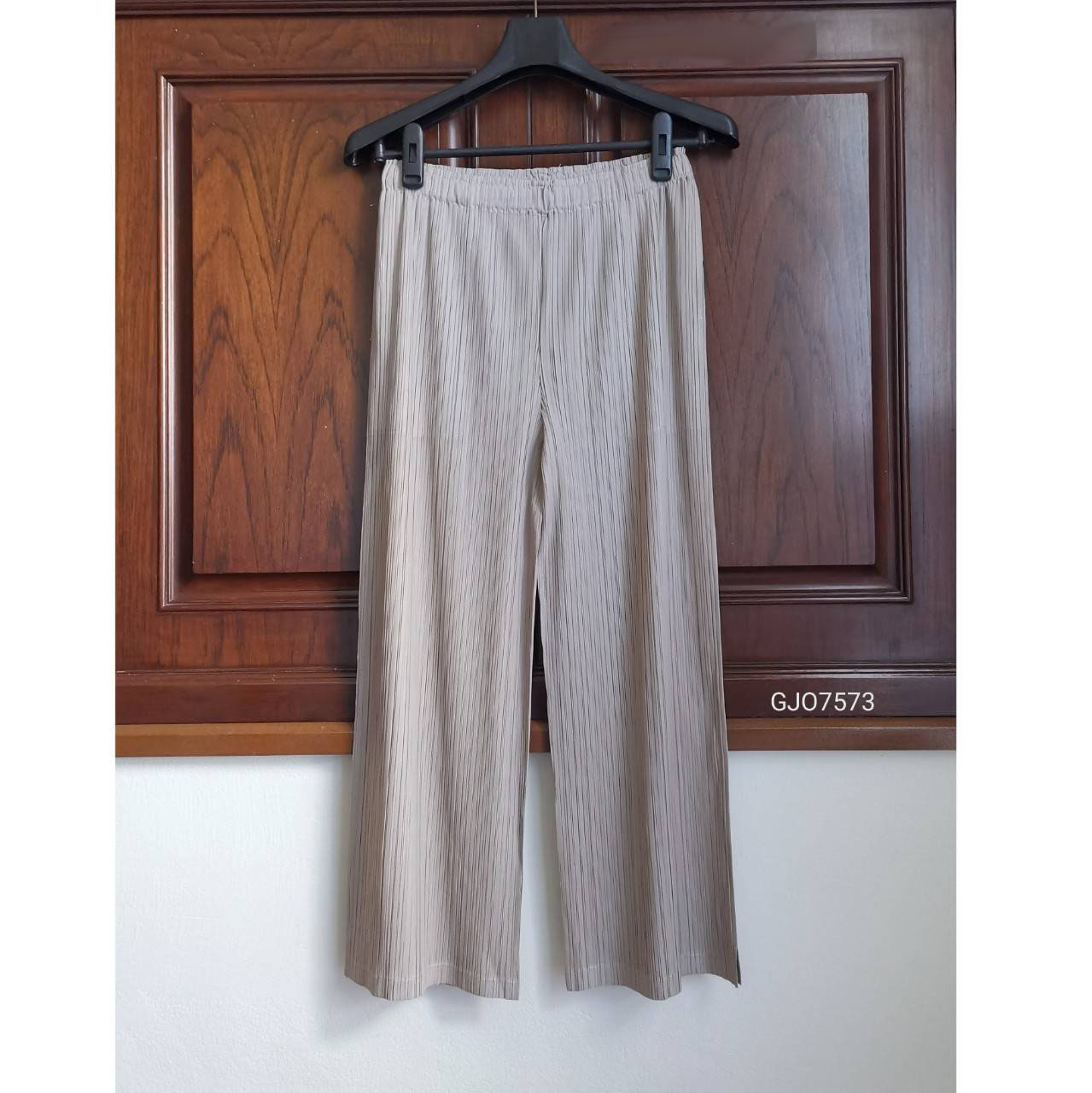 ยาว34นิ้ว! 2MUAY BASIC รุ่น GJO7573 กางเกงอัดพลีทคุณภาพ STRAIGHT PLEAT PANT 12สี FREE SIZE