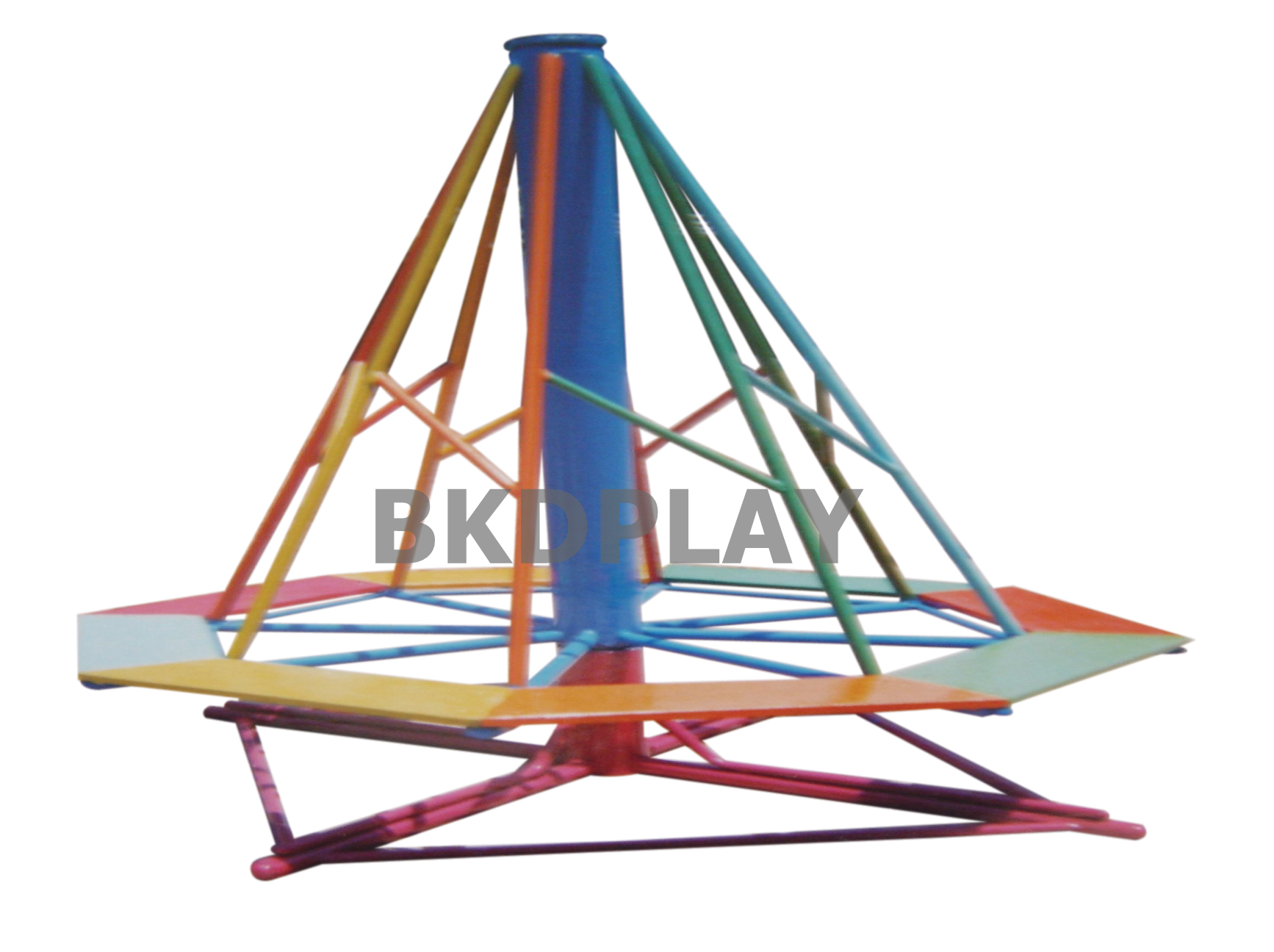 เครื่องเล่นสนามเหล็ก ม้าหมุน กระโจม8เหลี่ยมหมุน เครื่องเล่นสนามกลางแจ้ง Outdoor Playground, ราคาโรงงาน