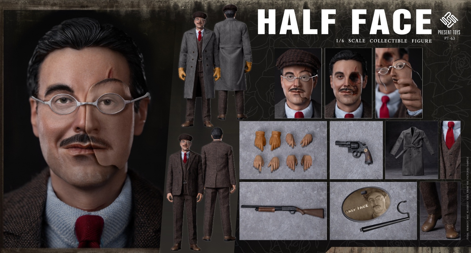 [สั่งจอง]PRESENT TOYS PT-sp63 1/6 : Half Face