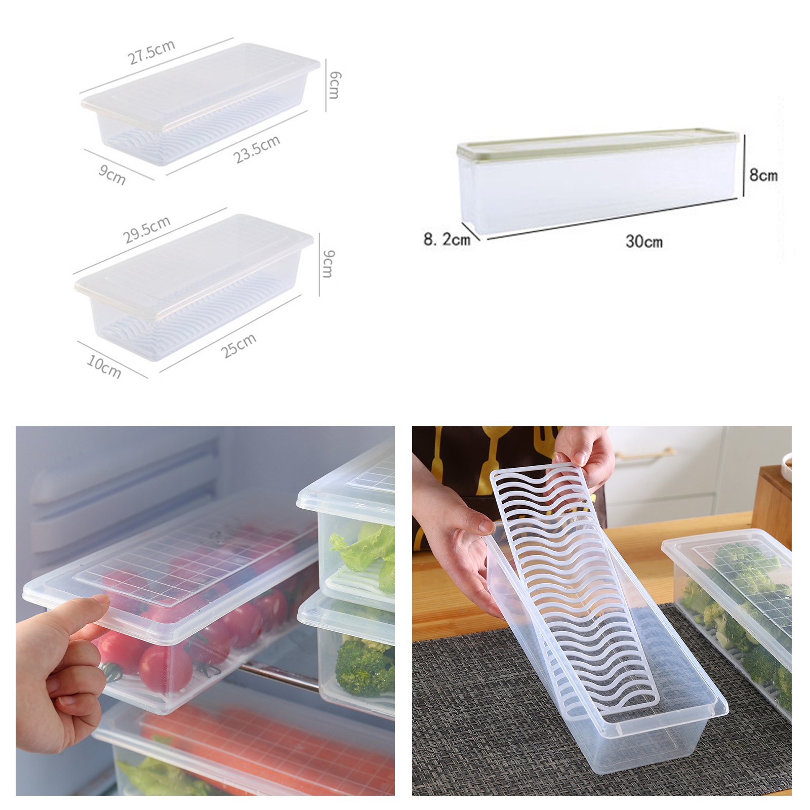 กล่องเก็บอาหารซ้อนชั้น พลาสติก PP มีให้เลือกหลายขนาด มีหลายสี ดีไซน์สวยงาม แข็งแรง ทนทาน