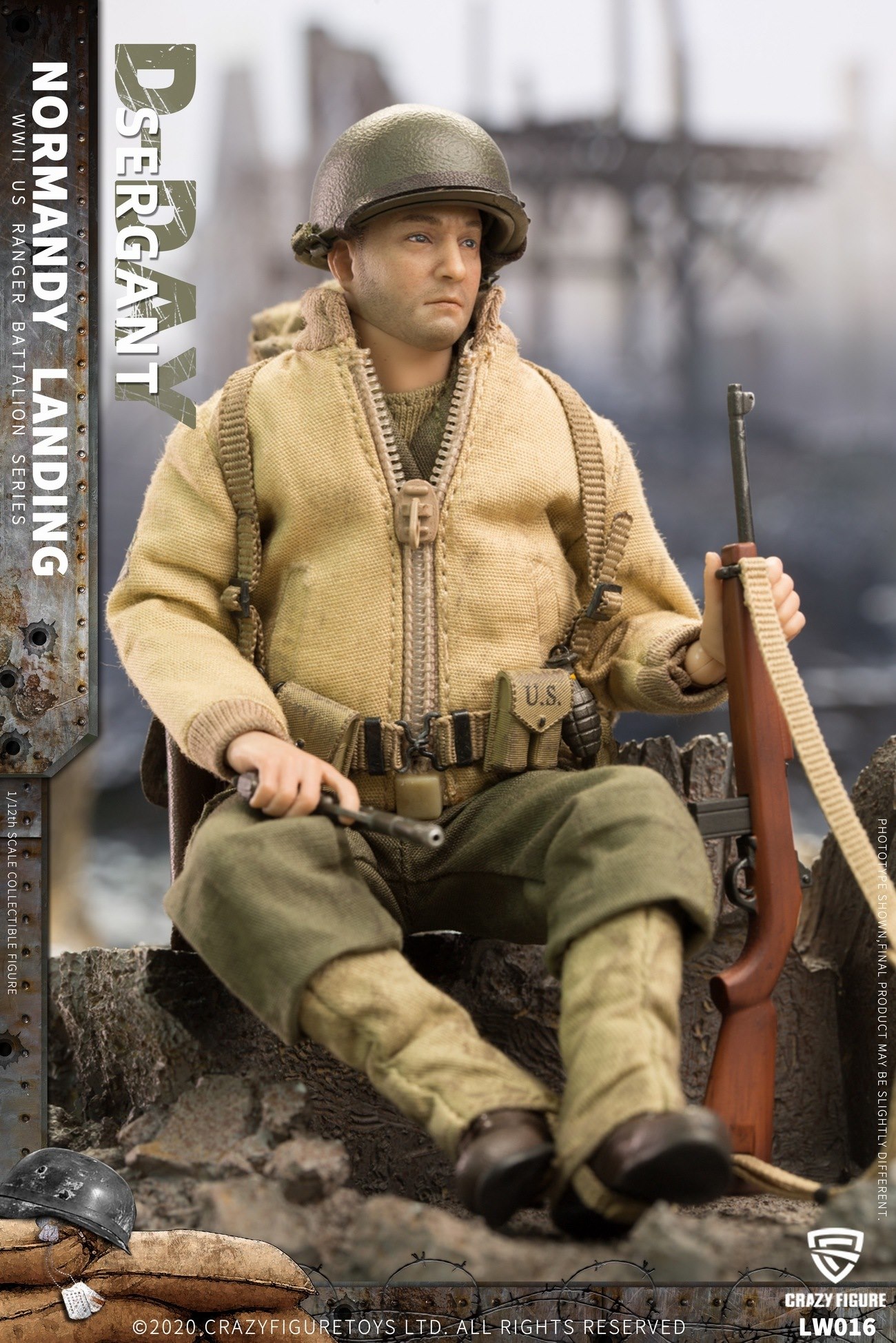 [สั่งจอง]Crazy Figure 1/12 : WWII U.S. Rangers On D-Day