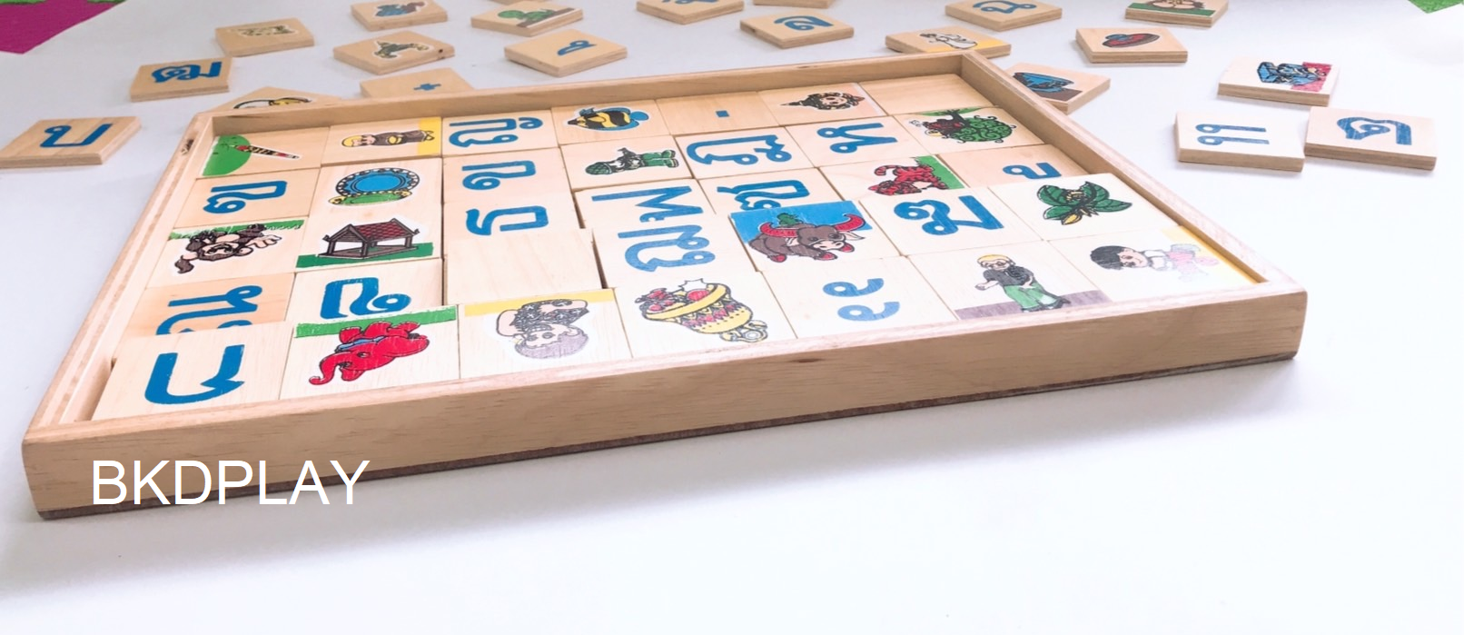 จับคู่ภาพ-พยัญชนะ สระ(105 ชิ้น), ของเล่น, ของเล่นเด็ก, จิ๊กซอว์, ตัวต่อ, สอนอ่าน , ของเล่นเสริมพัฒนาการ