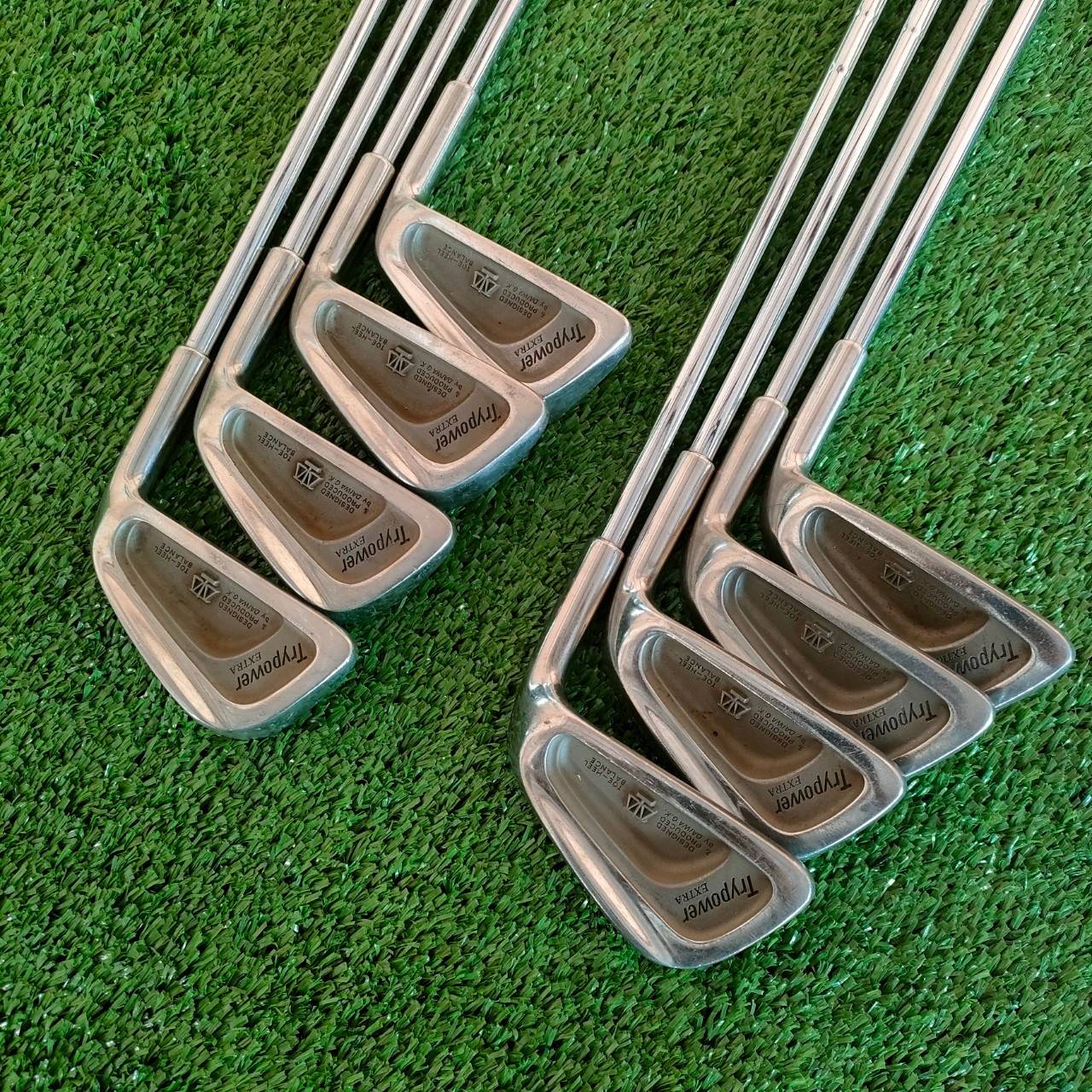 ชุดเหล็ก DAIWA GK TRYPOWER EXTRA มีเหล็ก 4-9 เเละ PW SW ก้าน BALA POWER FLEX R ใบ CAVITY ตีง่ายครับ
