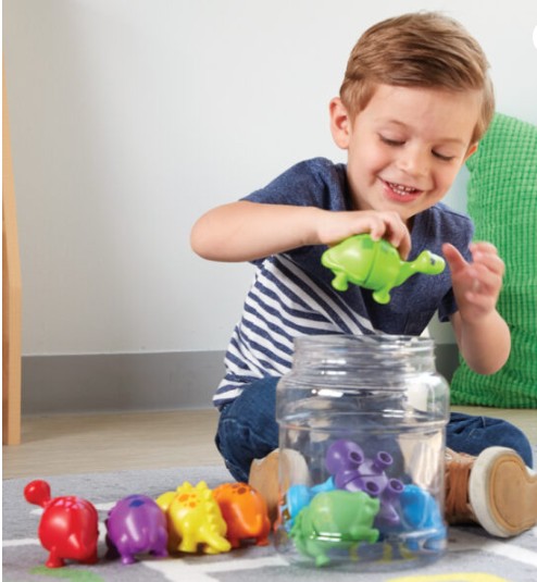 ชุดจับคู่สีไดโนเสาร์หรรษา ของเล่นเสริมพัฒนาการ ,ของเล่นเสริมทักษะ,ของเล่นเด็ก, สื่อการสอนอนุบาล