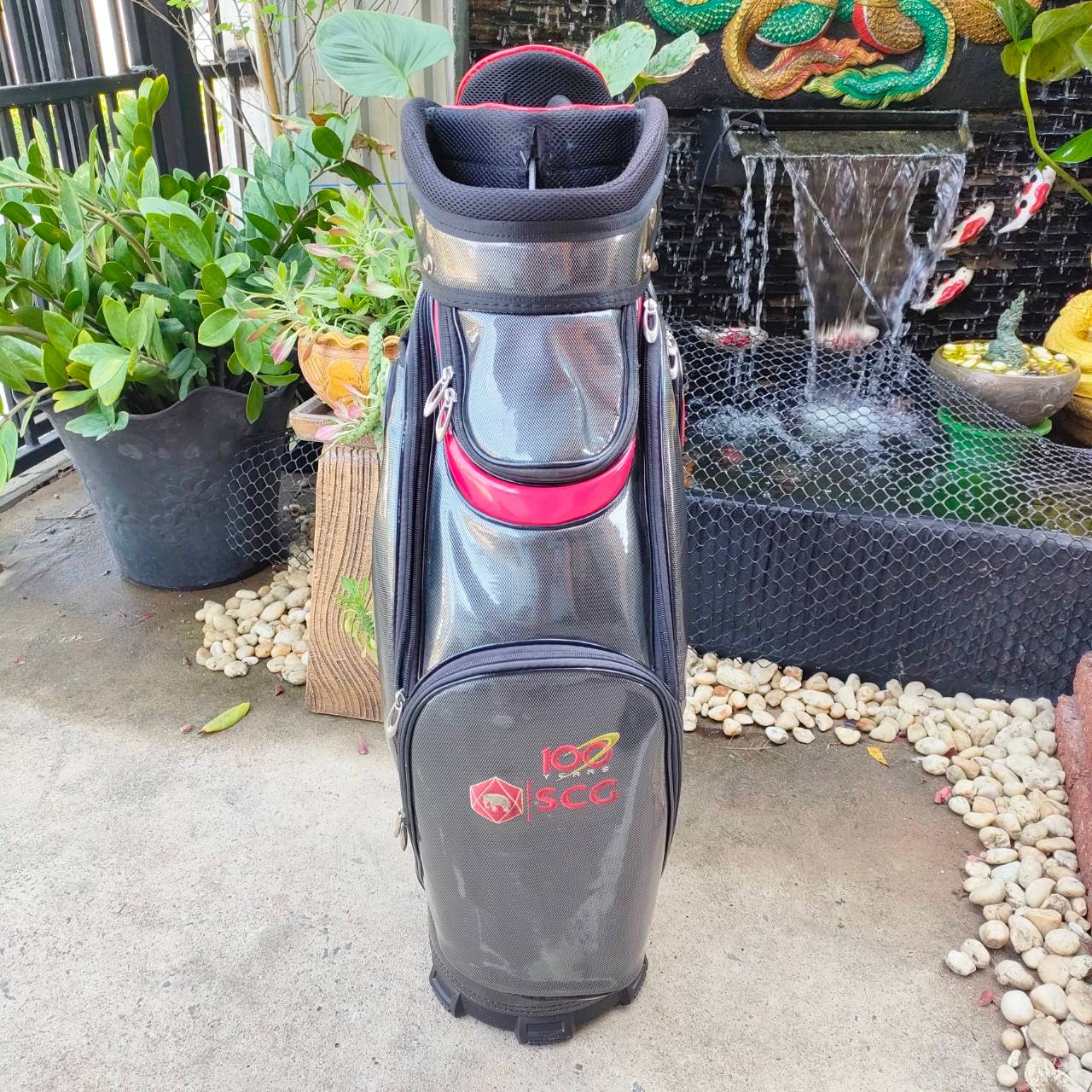 ถุงกอล์ฟหนังเเก้ว SCG มือสอง วัสดุหนังแก้ว ถุง TOUR ใบใหญ่ ไม้กอล์ฟพรีเมี่ยมมือสอง ของแท้ By NakaraLuxurious