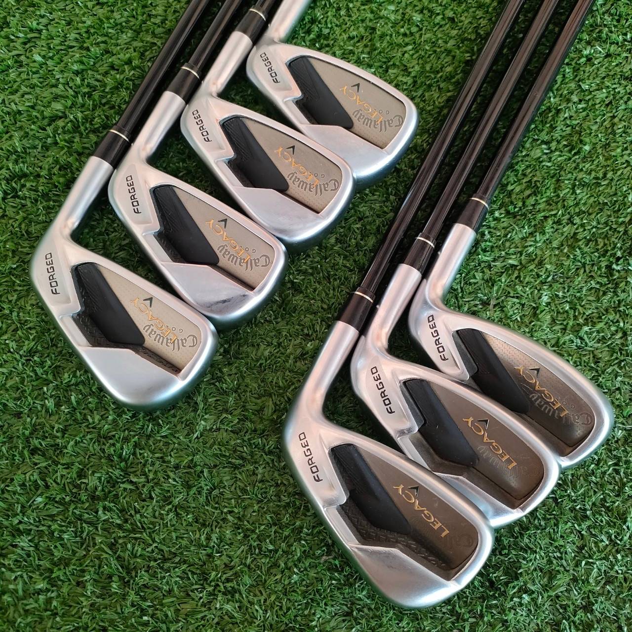 ชุดเหล็ก CALLAWAY LEGACY V FORGED มีเหล็ก 5-9 เเละ PW SW ก้าน CALLAWAY LEGACY FLEX R เป็นชุดเหล็กระดับพรีเมี่ยมสูงสุดของ Callaway เป็นเหล็ก FORGED CAVITY ลึกๆ ตีง่าย!!! ไม้กอล์ฟมือสอง ของแท้ BY NakaraLuxurious