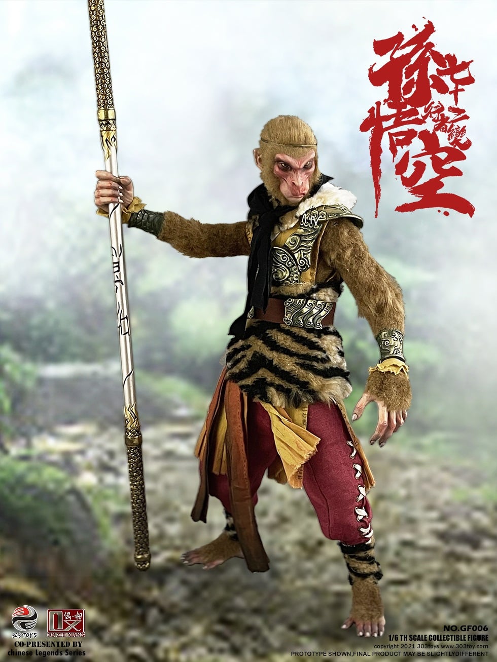 [สั่งจอง]303TOYS X OUZHIXIANG 1/6 : CHINESE LEGENDS SERIES - SNEAKING ON YALONG HILL: SUN WUKONG - 72 METAMORPHOSES