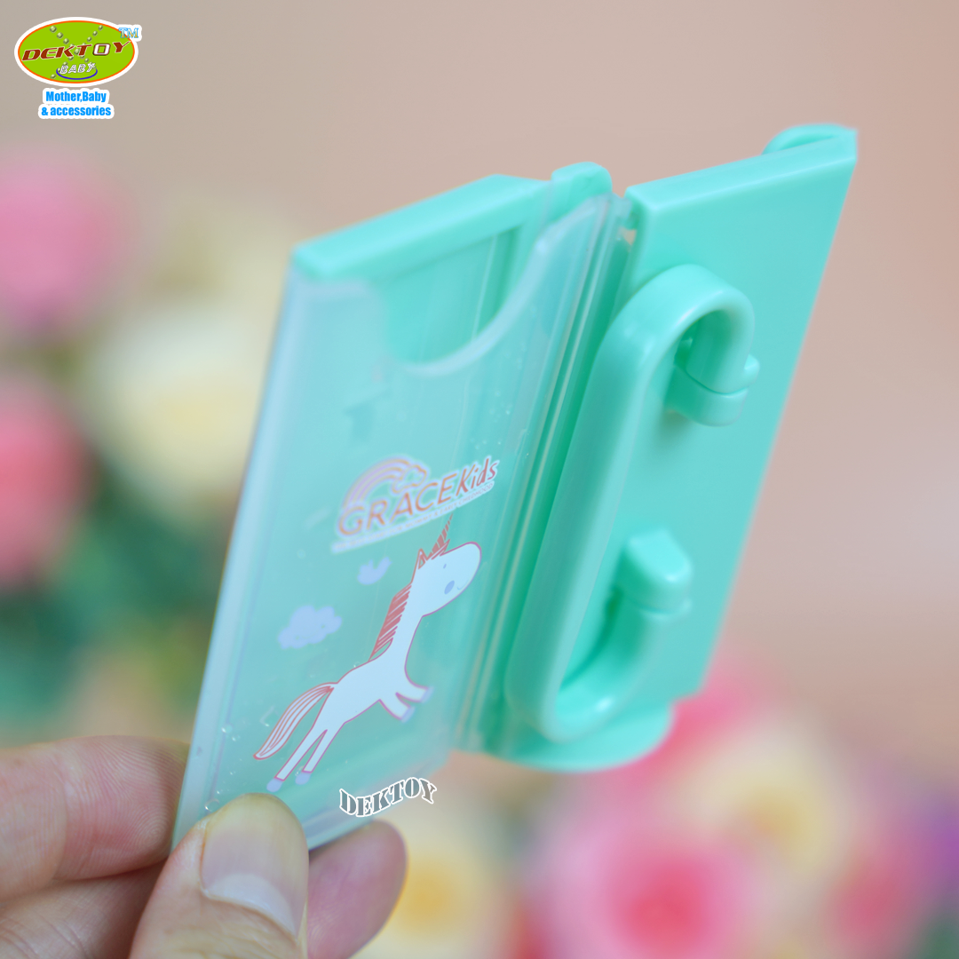 Grace Kids กล่องกันบีบนม ปรับขนาดได้ มีที่จับสะดวก ช่วยฝึกให้ถือกล่องนม ที่กันบีบกล่องนม ที่จับกล่องนม หัดดื่มนม