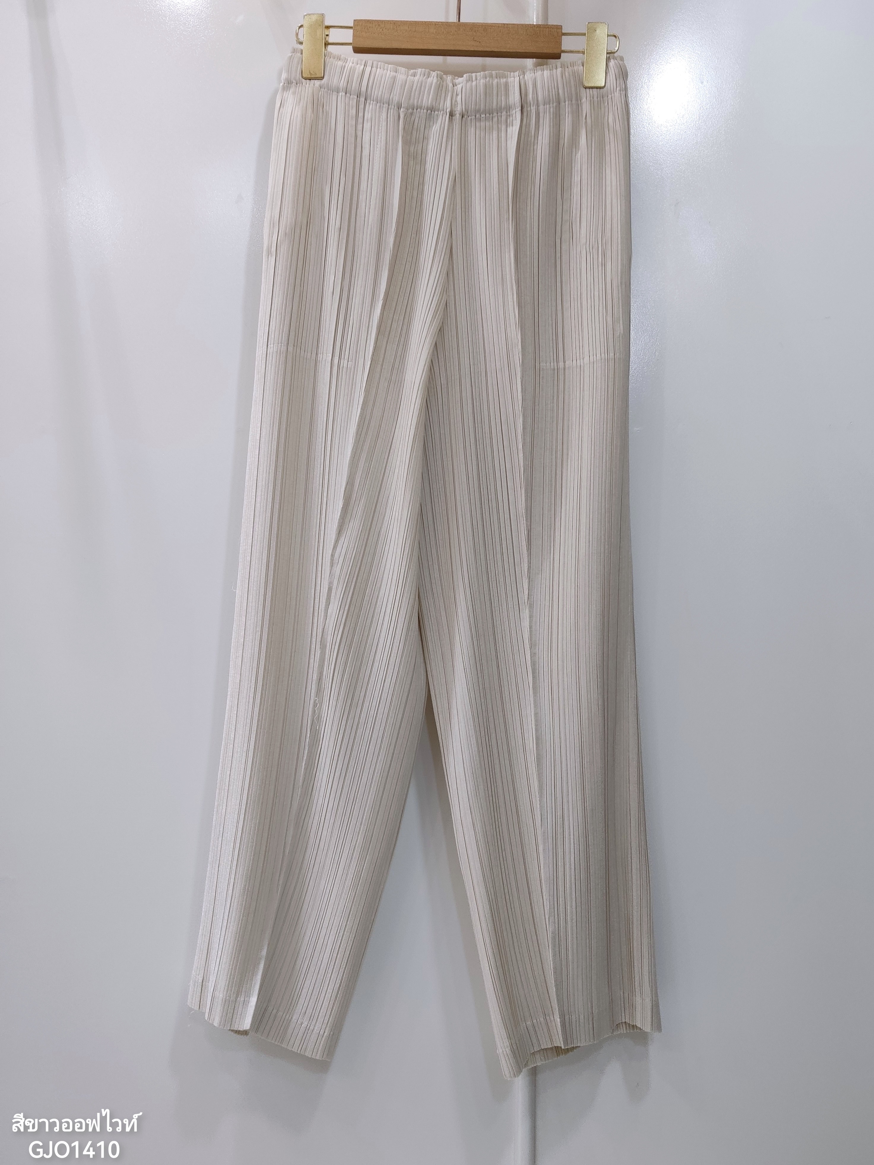 ยาว 36 นิ้ว 2MUAY GJO1410 กางเกงพลีทคุณภาพ STRIGHT PLEATED PANTS 8 สี FREE SIZE
