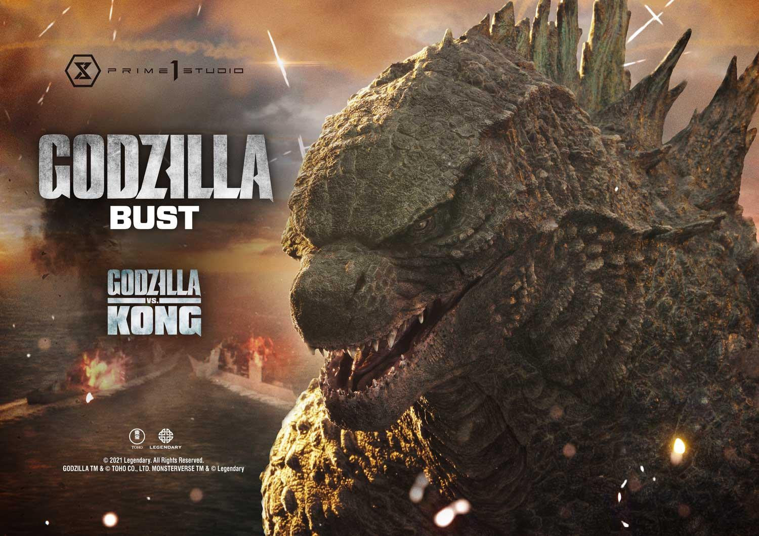 [สั่งจอง]Prime 1 Studio LSGVK-01 : Godzilla vs Kong Godzilla Bust