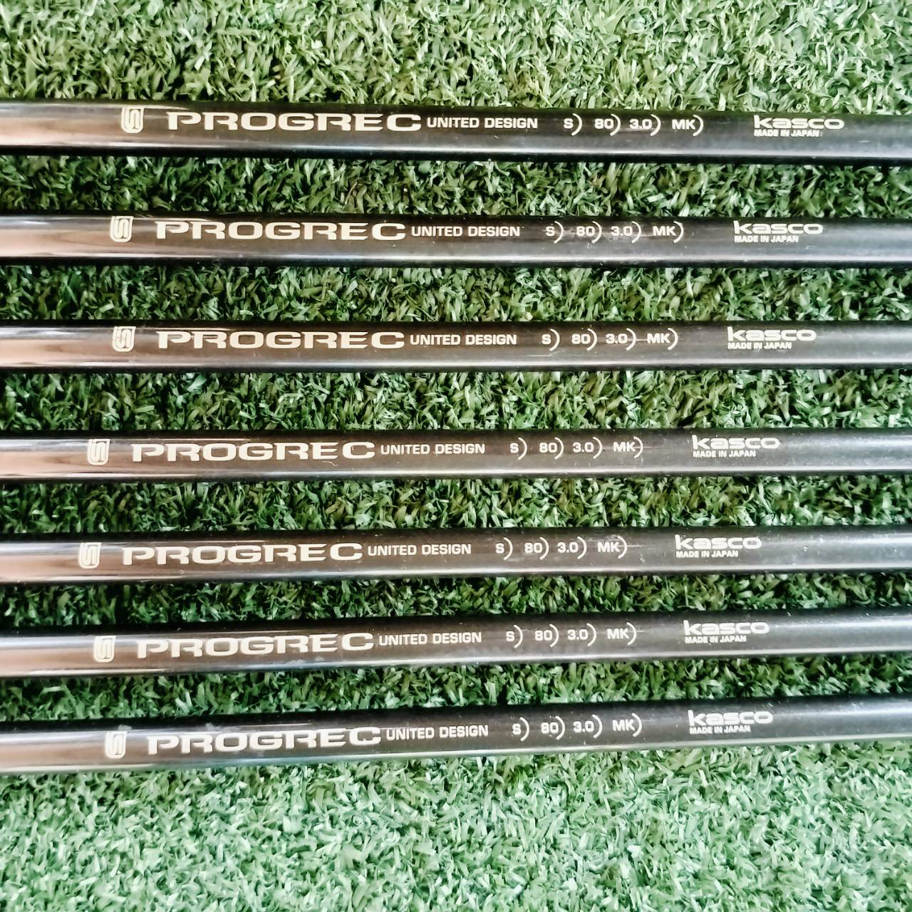 *** ขาดเหล็ก 7 *** ชุดเหล็ก KASCO GRANSEED SS-01 วัสดุ SHOCKLESS STEEL สุดนุ่ม เด้ง MADE iN JAPAN ใบกำลังดี ไม่ใหญ่มาก ไม้กอล์ฟพรีเมี่ยมมือสอง ของแท้ By NakaraLuxurious