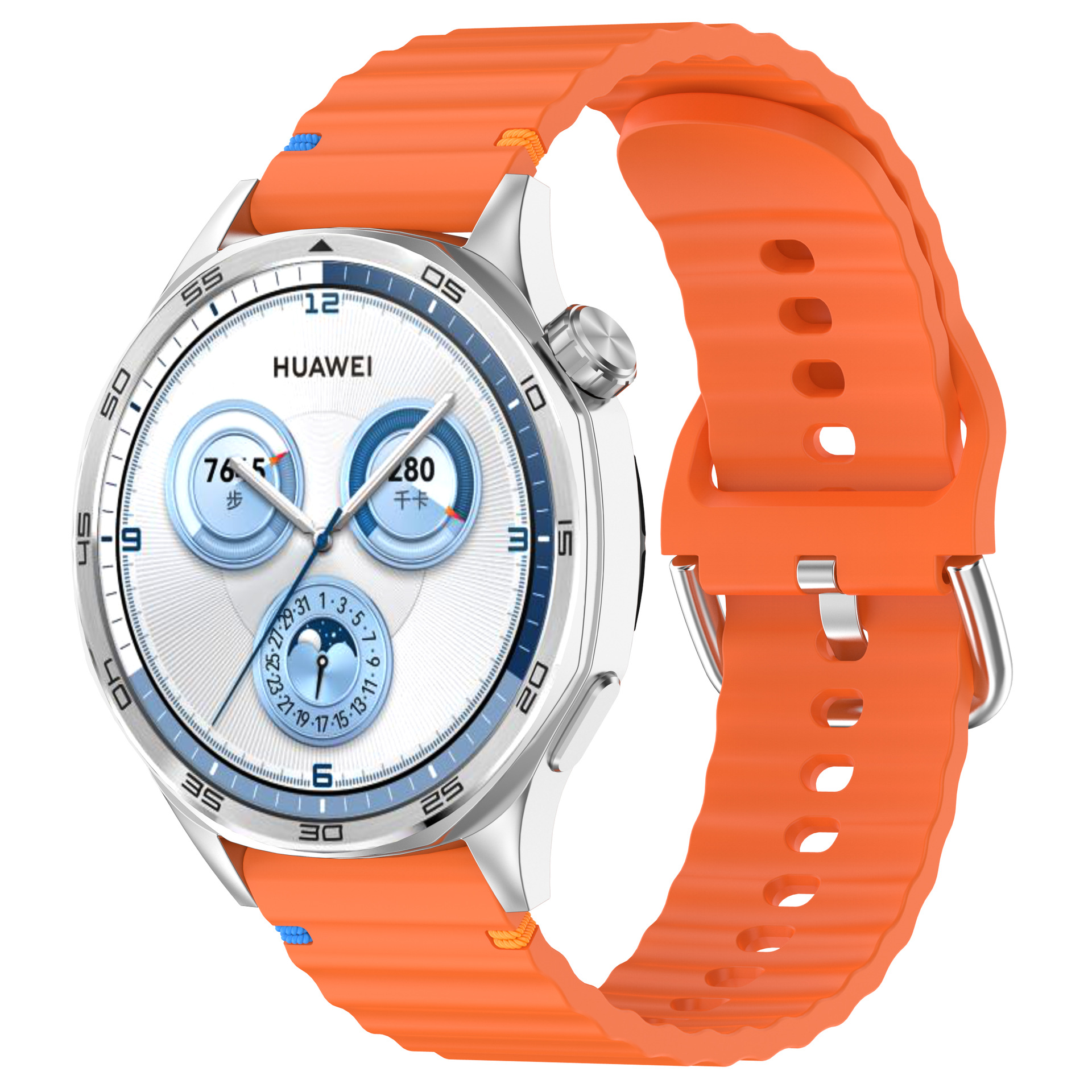 Shopdodi ASFE สายนาฬิกา 22mm ซิลิโคน สำหรับ Huawei Watch GT5, Xiaomi Watch S4 Smart watch Straps