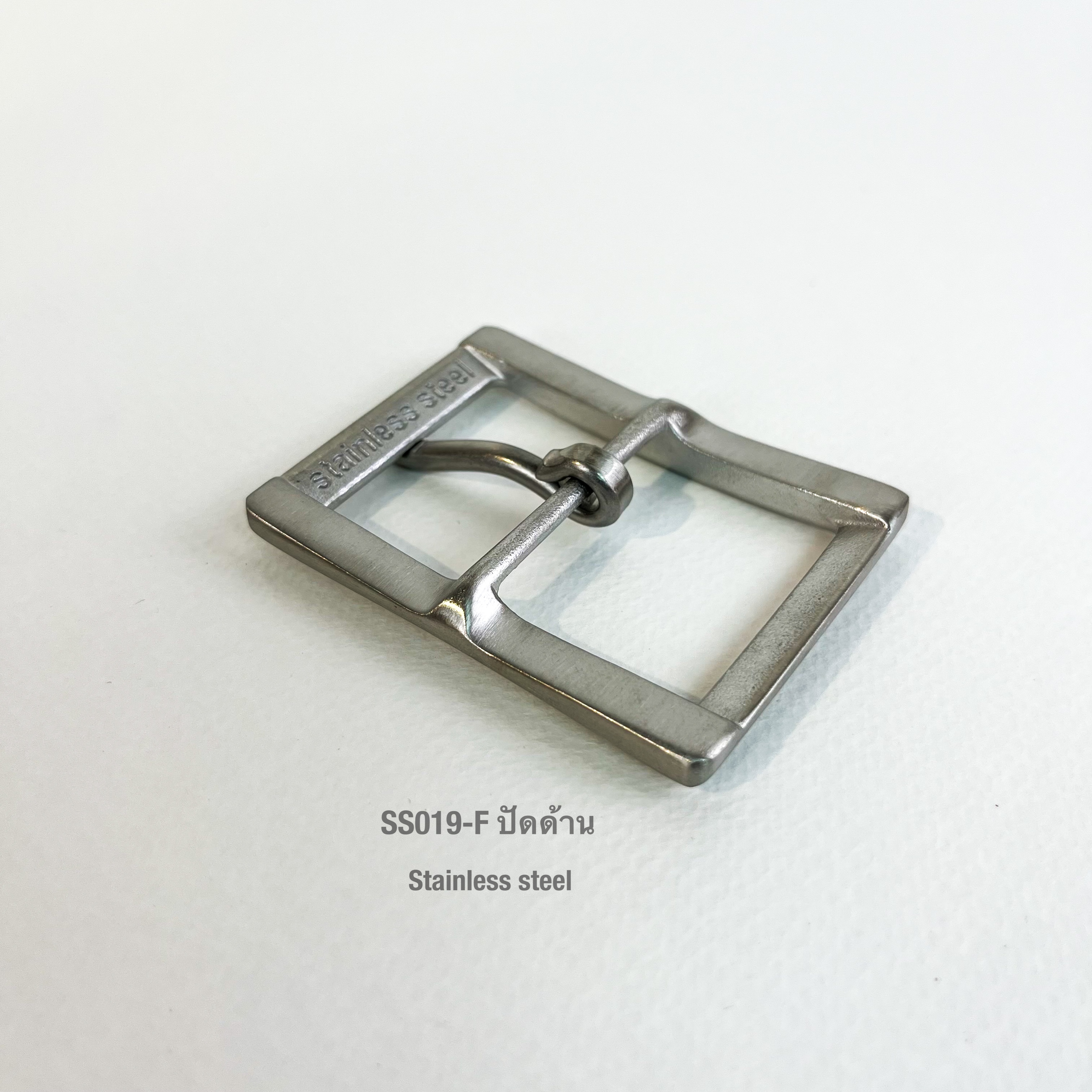 SS019-F ผิวด้าน หัวเข็มขัดสเตนเลสแท้ขนาด 38มิล หรือ 1.5นิ้ว อุปกรณ์งานหนัง**ราคาต่อชิ้น**