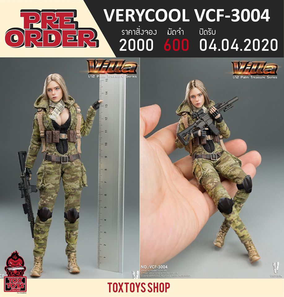 [สั่งจอง]VERYCOOL VCF-3004 Palm Treasure Series 1/12 MC Camouflage Women Soldier- Villa