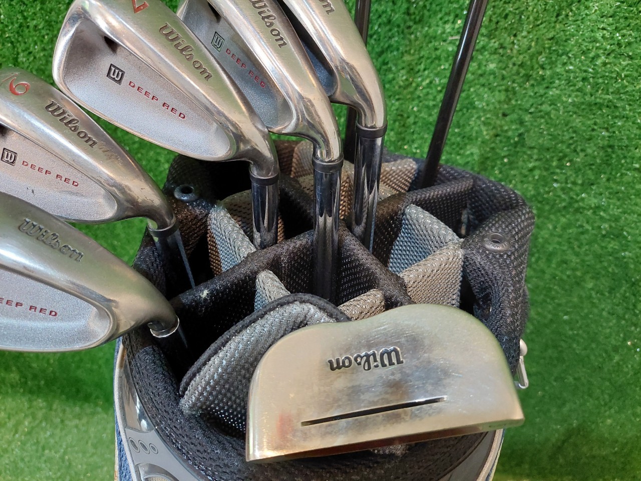 ไม้กอล์ฟครบชุดสุดพรีเมี่ยม WILSON DEEPRED ชุดเหล็กเป็นรุ่น FAT SHAFT
