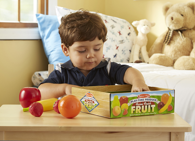 ผัก ผลไม้พลาสติกจำลอง ส่งเสริมให้รู้จักผัก สารอาหาร และจินตนาการ Play Food - Farm Fresh Fruit Melissa&Doug, ของเล่นเสริมพัฒนาการ, ของเล่น
