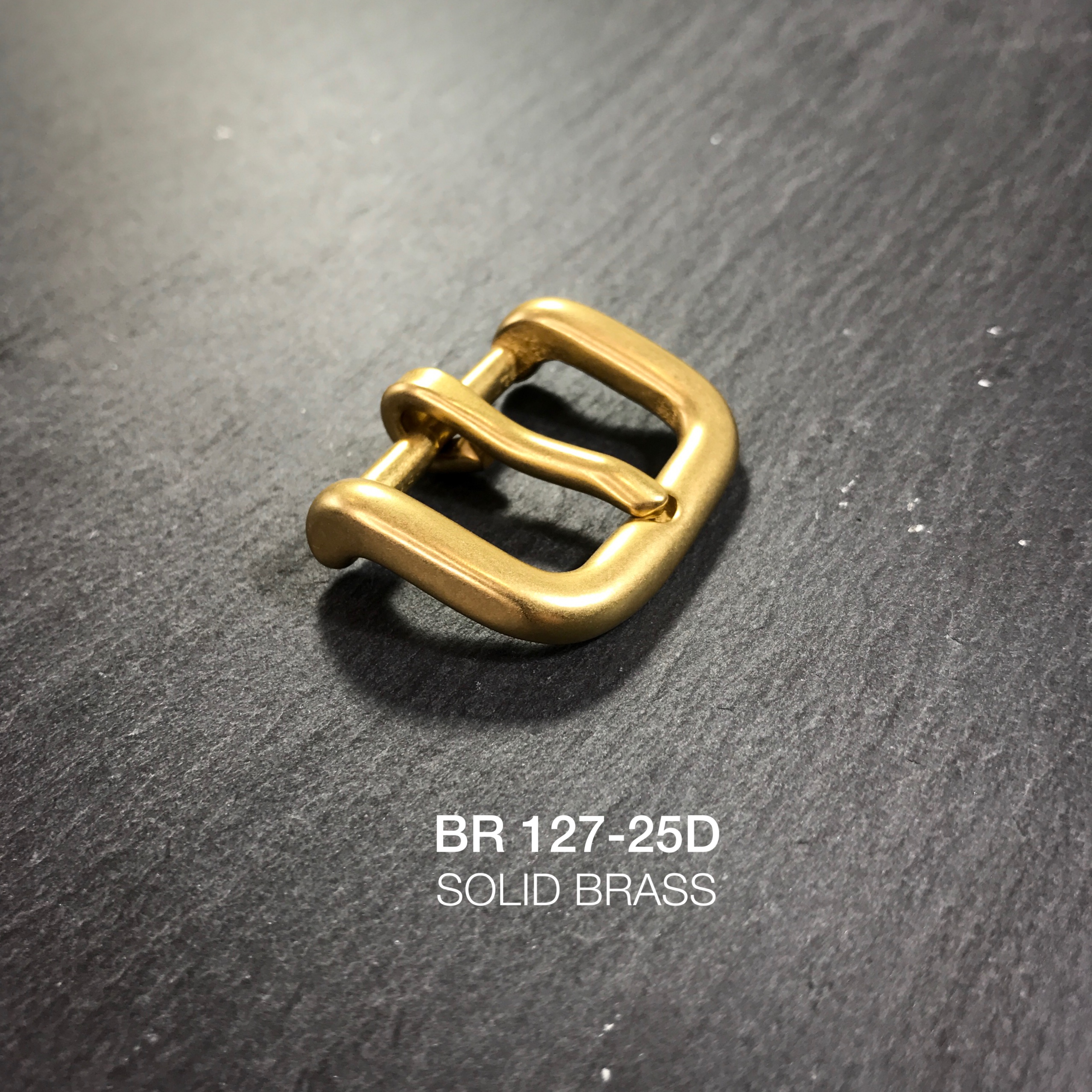 BR127-25D หัวเข็มขัดปรับสายกระเป๋า ขนาด 25มิล อะไหล่ทองเหลืองแท้ *ราคาต่อชิ้น* leatherbrass