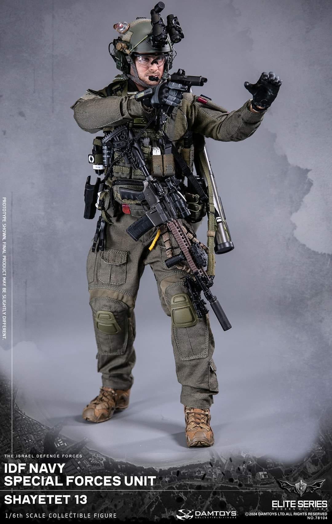 [สั่งจอง]DAMTOYS 78104 1/6 : IDF Navy special forces unit Shayetet 13 Action Figure