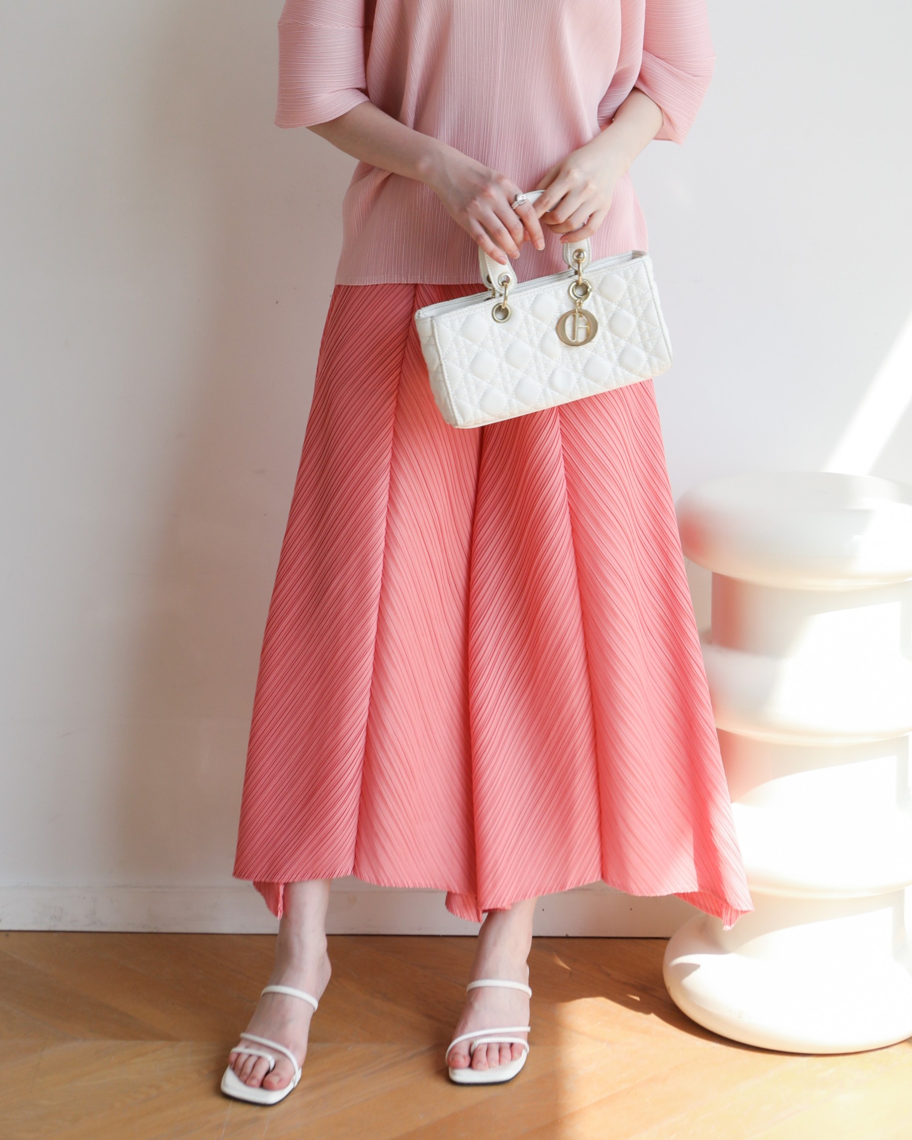 ปรับราคาลง20%!! ยาว 35 นิ้ว! 2MUAY รุ่น GJO1056 กางเกงพลีทคุณภาพ FLARE PLEATED PANTS 10 สี FREE SIZE