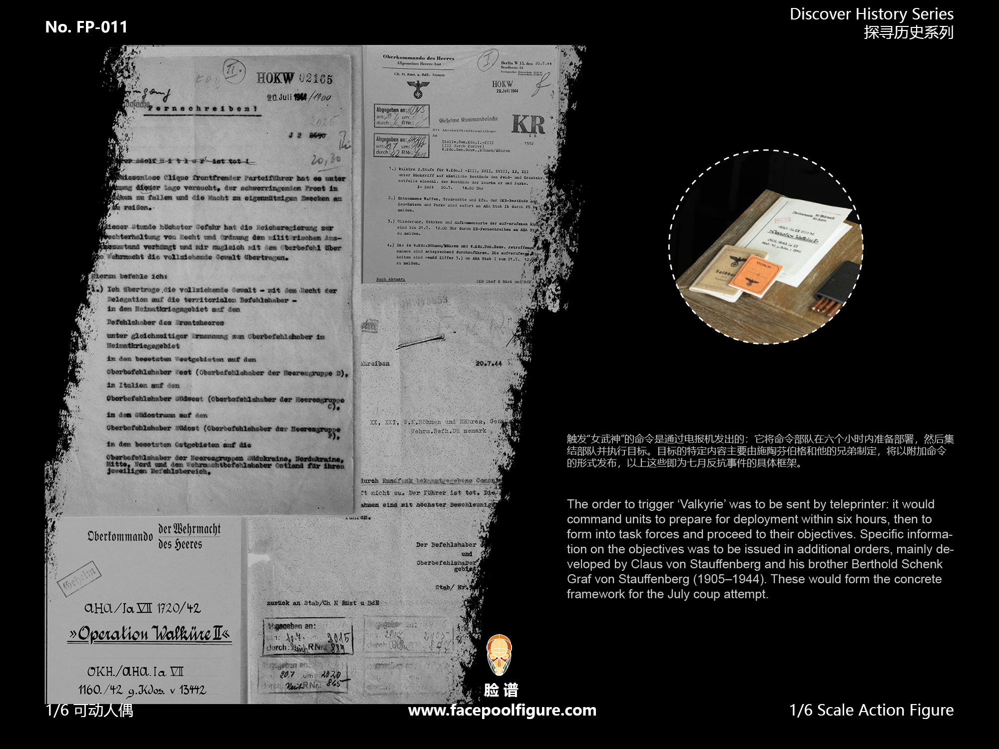 [พร้อมส่ง] Facepoolfigure 1/6 : Discover History Series Operation Valkyrie