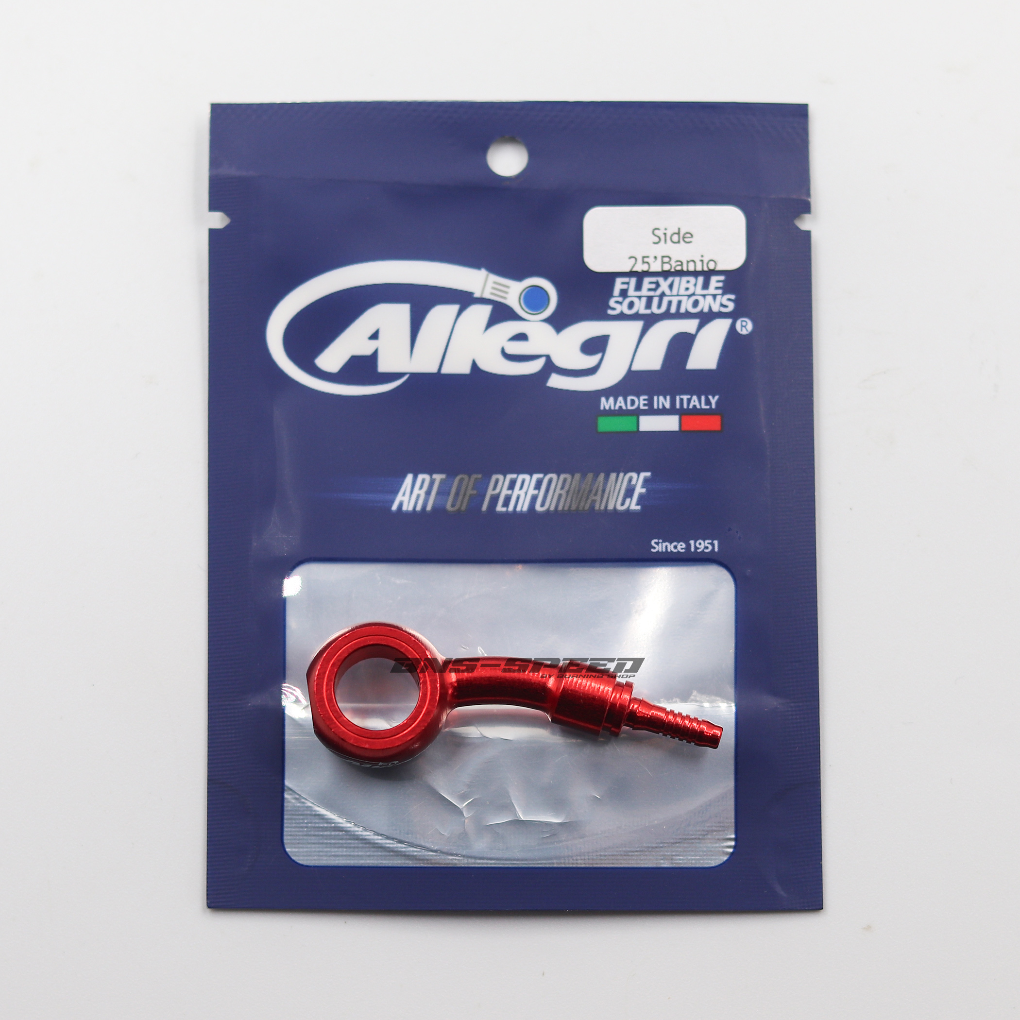 หัวเบรค Allegri Side 25° Banjos - Red