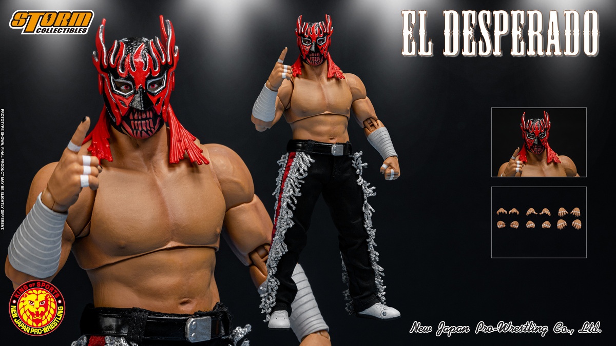 [สั่งจอง]Storm Toys NJED01 1/12 : EL DESPERADO (Red Mask Version) New Japan Pro Wrestling