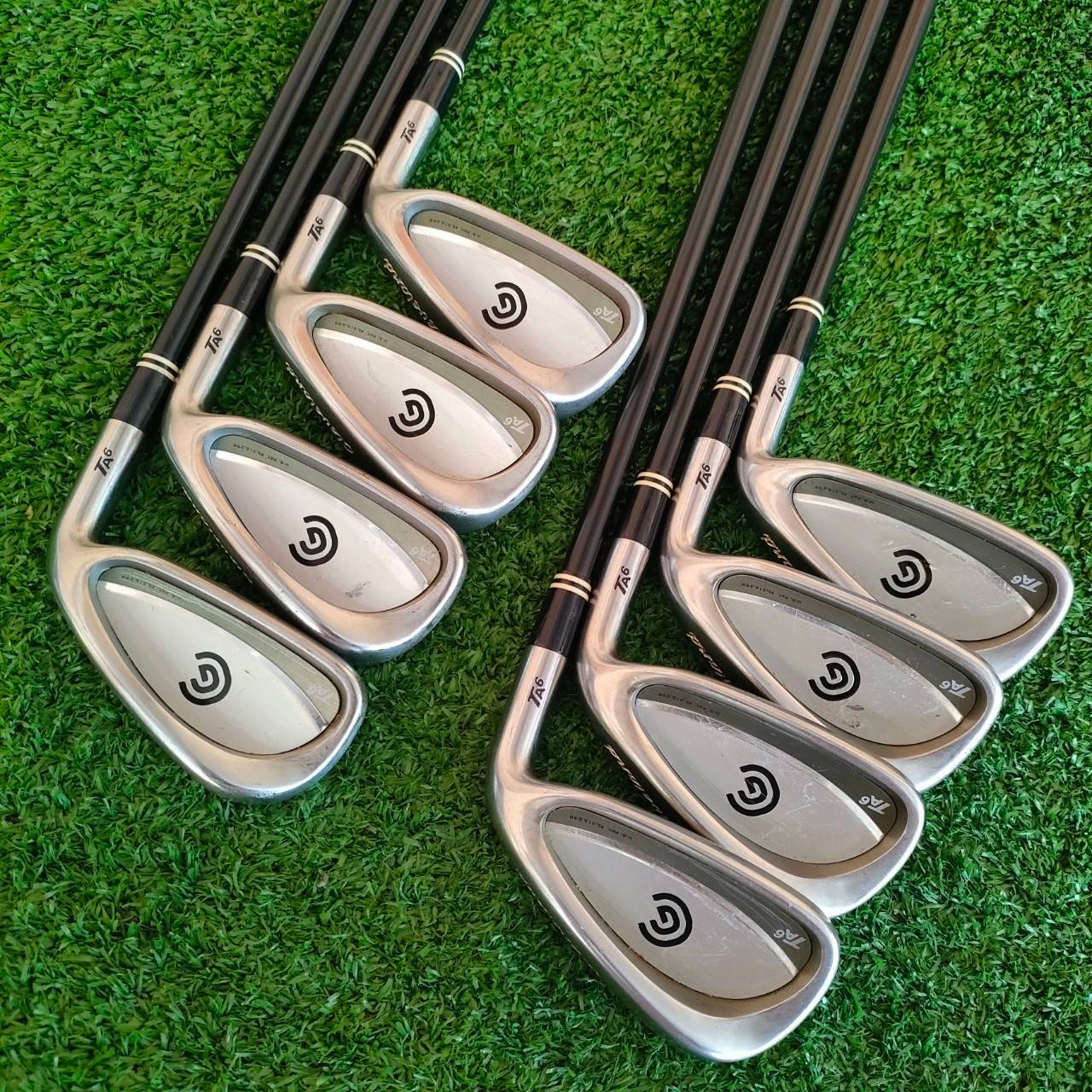 ชุดเหล็ก CLEVELAND TA6 มีเหล็ก 3-9 เเละ PW ก้าน LOW KICK POINT FLEX R สภาพสวยมาก เดิมๆทุกอย่าง!! ไม้กอล์ฟมือสอง ของแท้ BY NakaraLuxurious
