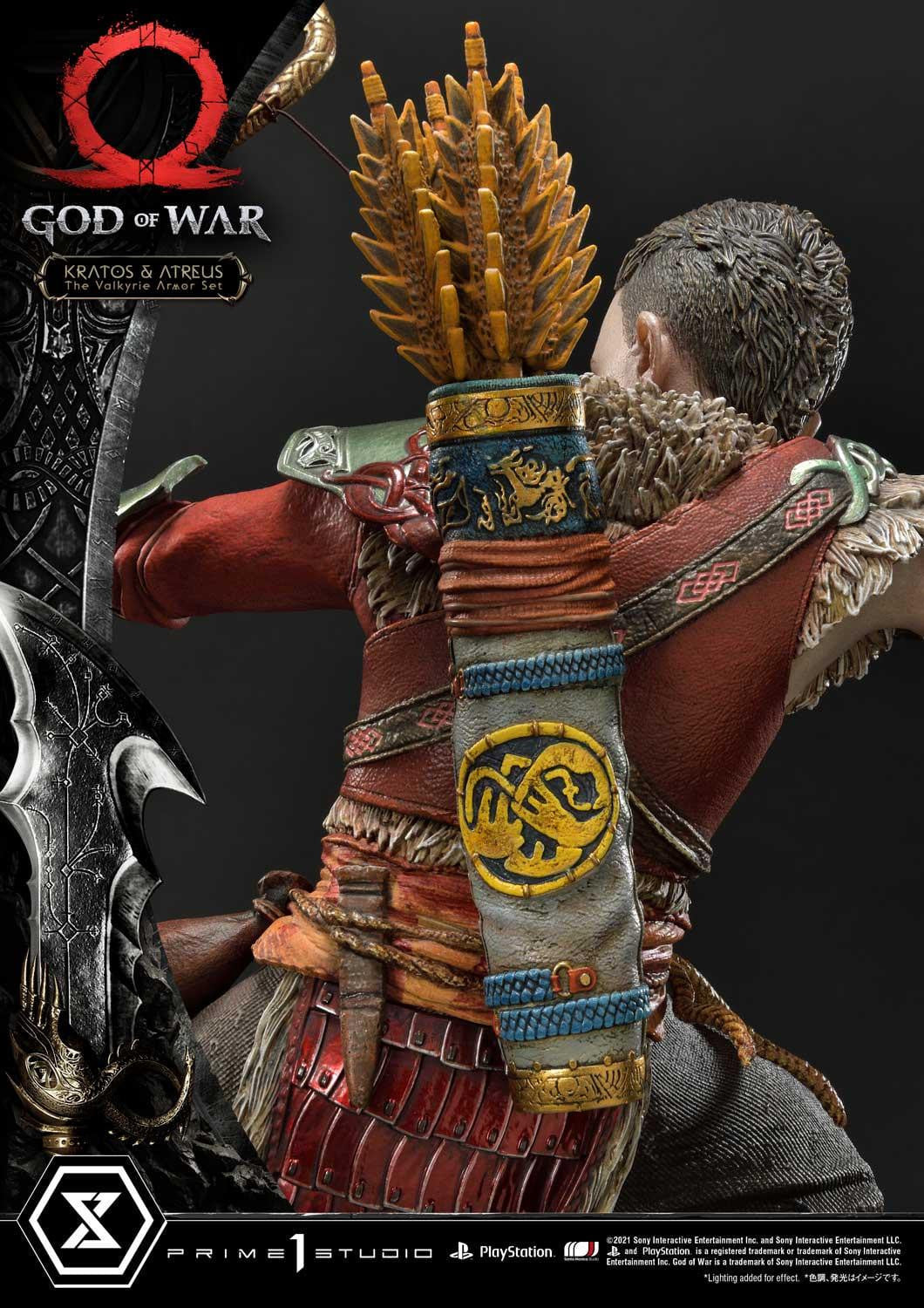 [สั่งจอง]Prime 1 Studio UPMGOW-03DX 1/4 : God of War - Kratos & Atreus The Valkyrie Armor Set (Deluxe Version)