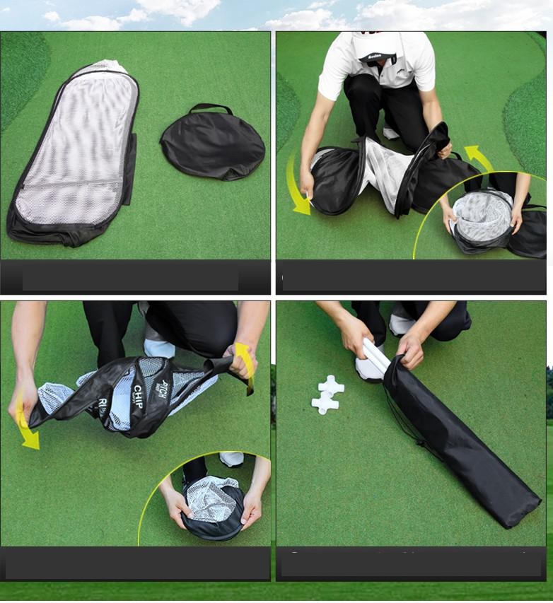 PRACTICE NET 4 IN 1 ตาข่ายฝึกซ้อมชิพ PGM LXW017 ดีไซด์ออกมาให้ฝึกซ้อมได้ 4 แบบ ไม่ว่าจะเป็น LOB , PITCH , CHIP หรือ RUNNING ก็ฝึกได้