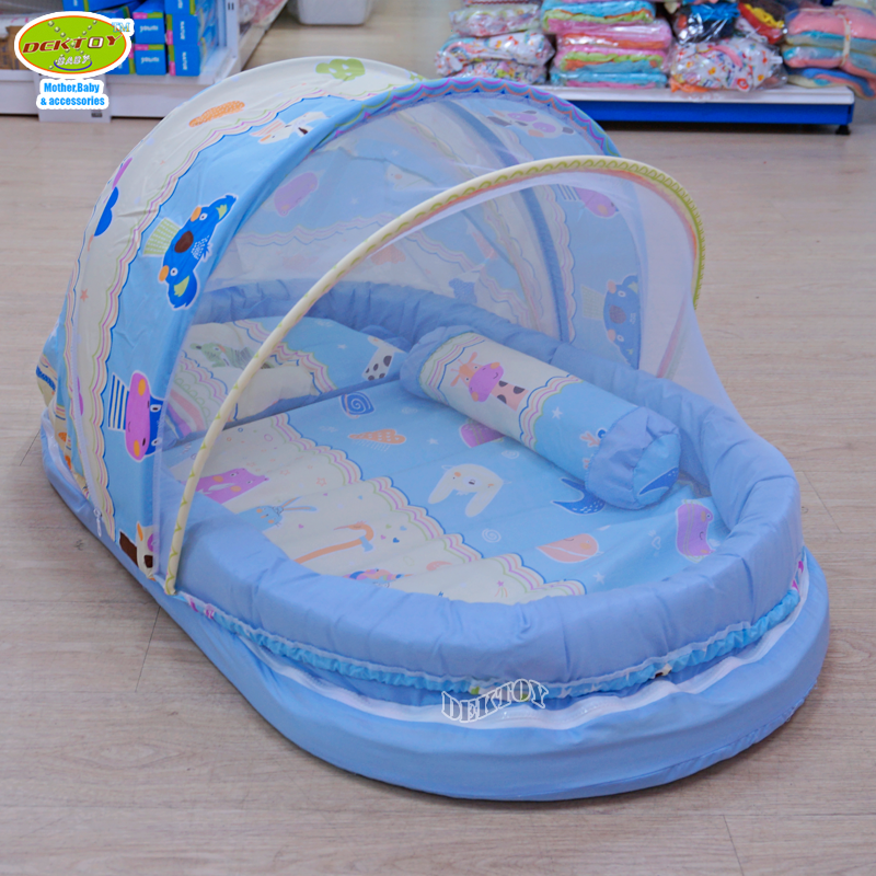 ที่นอนเด็ก+มุ้งครอบ มุ้ง เบาะที่นอน เเละขอบกั้น