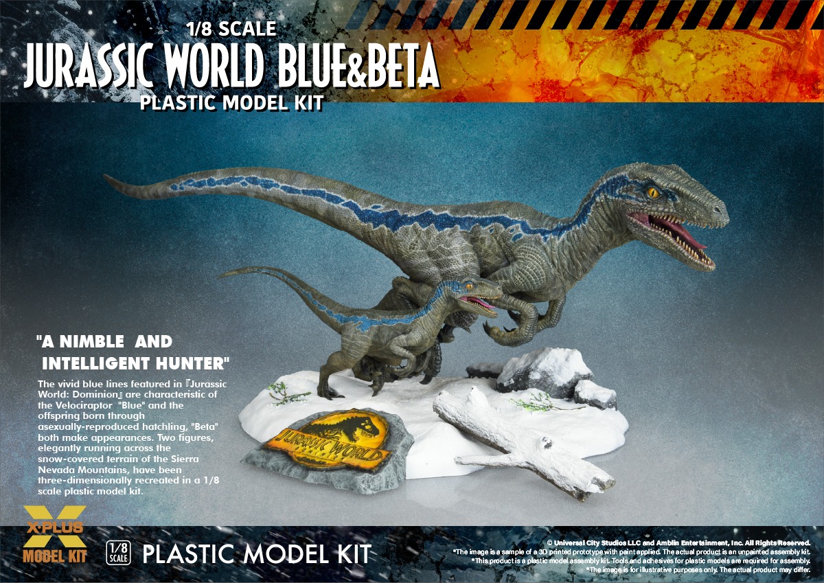 [สั่งจอง] X-Plus 1/8 : Blue & Beta (Jurassic World Dominion) [Model Kit]