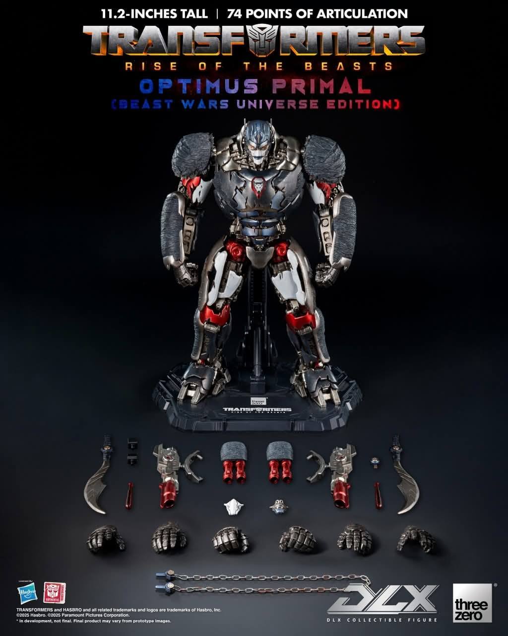 [สั่งจอง]Threezero 3Z08850W0 DLX : Rise of Beasts Optimus Primal (Beast War Universe Edition) (Standard Version)