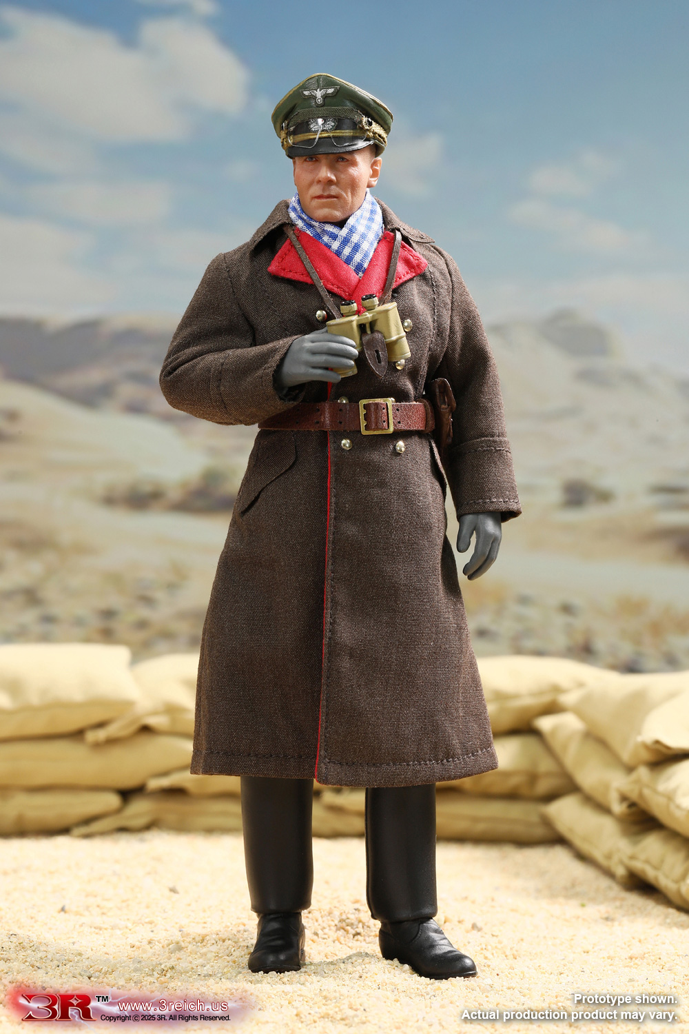 [สั่งจอง] 3R TG80004 1/12 : Mini Reich Series - General Field Marshal of German Afrika Korps - Erwin Rommel, The Desert Fox