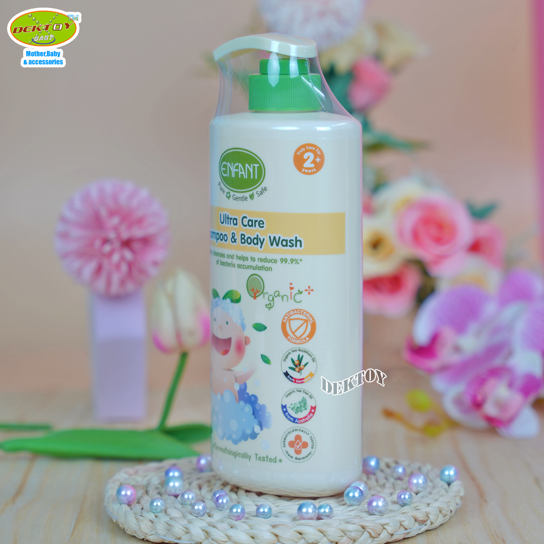 ENFANT (อองฟองต์) ขวด แชมพูและอาบน้ำ 2 ปีขึ้นไป Ultra Care Shampoo & Body Wash 500 ml.