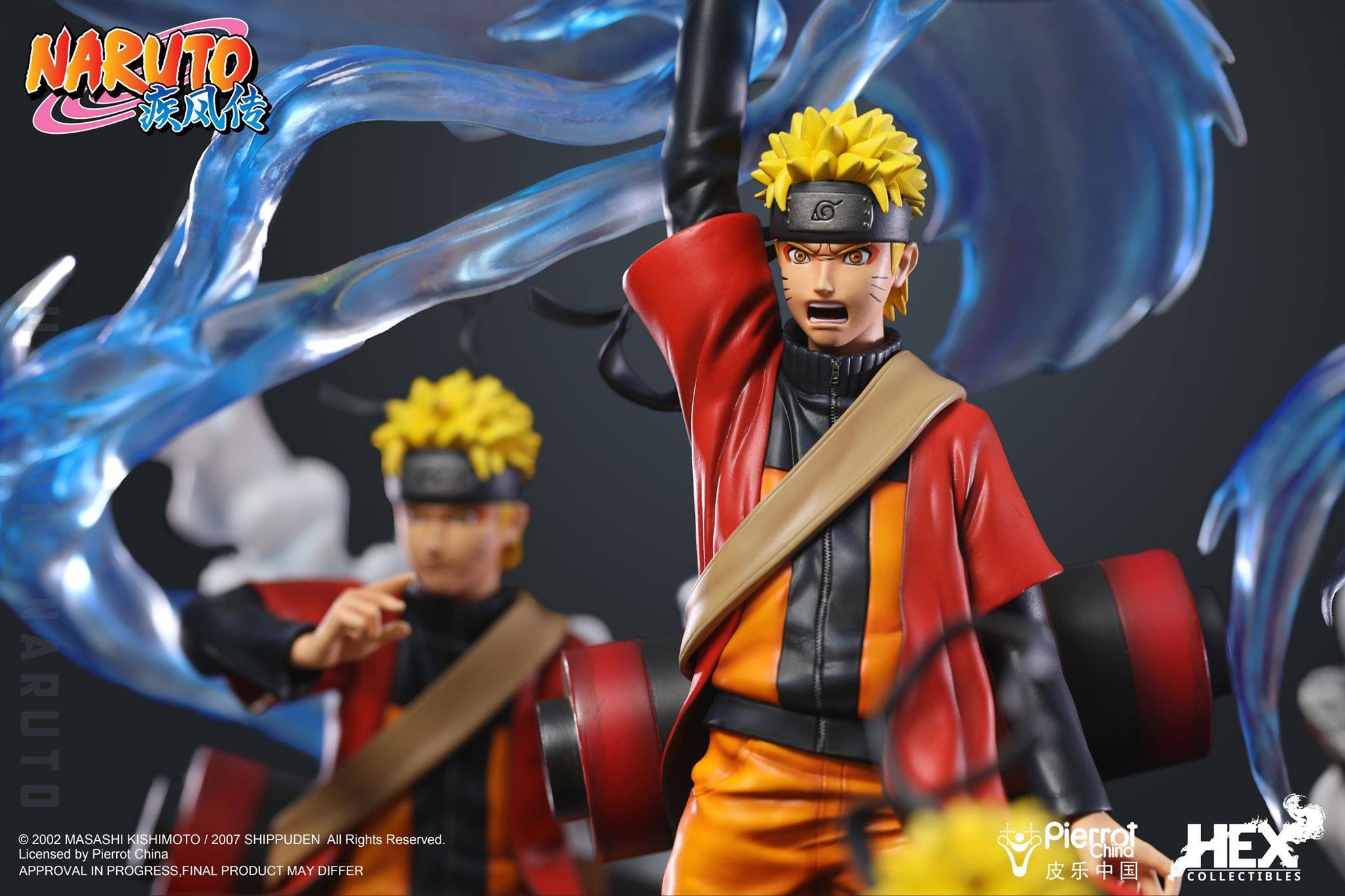 [สั่งจอง]HEX Collectibles 1/8 scale : Shippuden licensed statue Naruto Uzumaki — Senjutsu Futon RasenShuriken