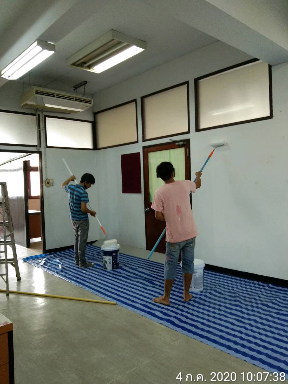 ดุริยางค์ตำรวจ(ปากเกร็ด) ปรับปรุงหลังคา,ฝ้า,เพดาน