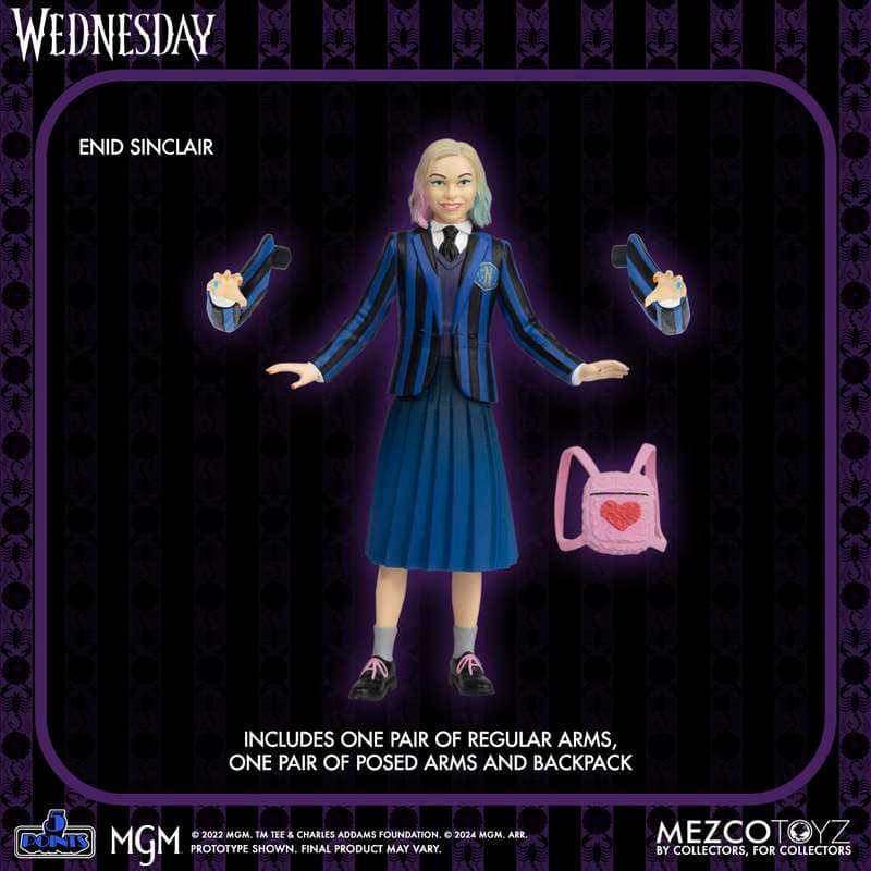 [สั่งจอง] Mezco toys 5 Points : Wednesday & Enid Boxed Set