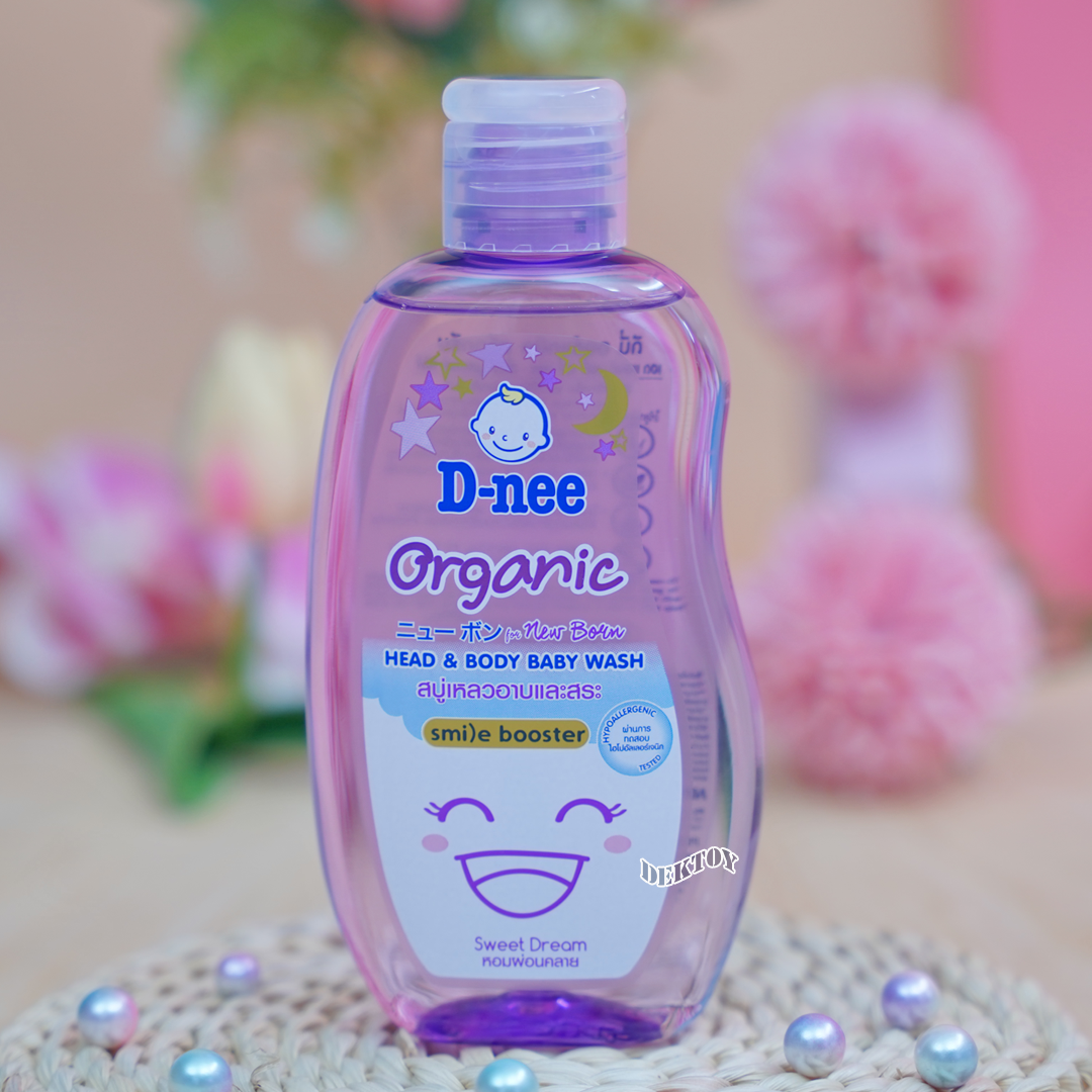 D-nee Organic ดีนี่ ออแกนิค สบู่เหลวอาบและสระผม 180 มล.