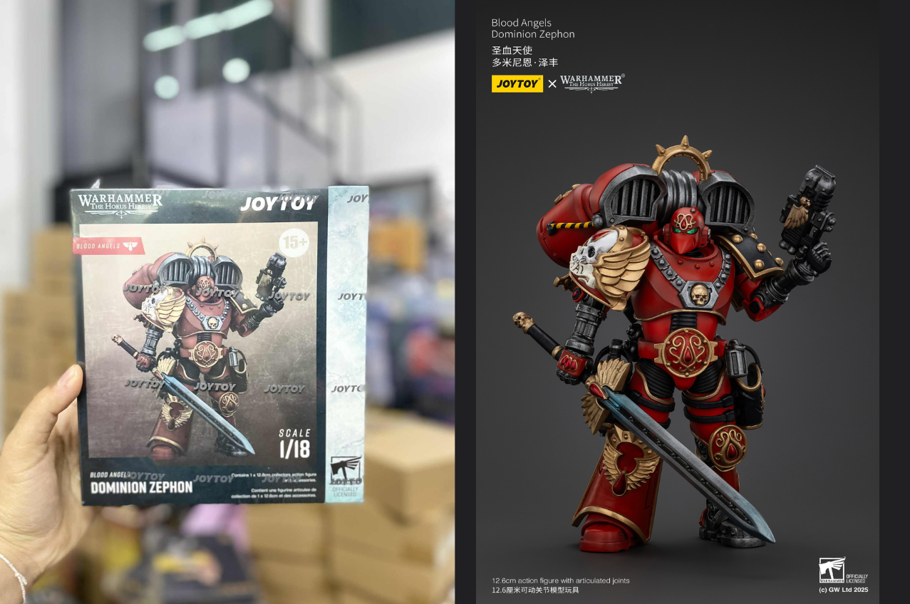 [พร้อมส่ง] "Joy Toy 1/18 - JT01154 : Blood Angels Dominion Zephon