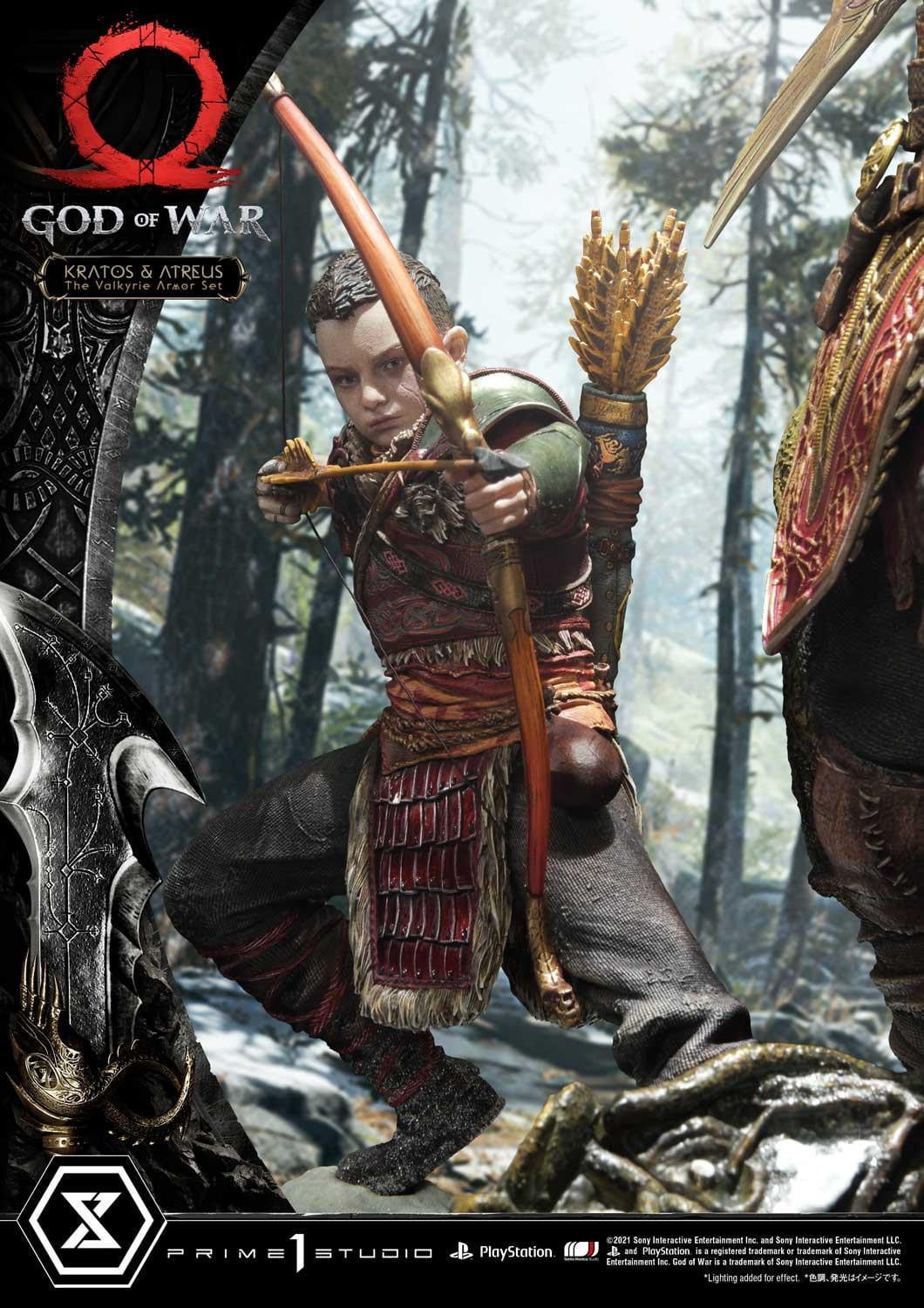 [สั่งจอง]Prime 1 Studio UPMGOW-03DX 1/4 : God of War - Kratos & Atreus The Valkyrie Armor Set (Deluxe Version)