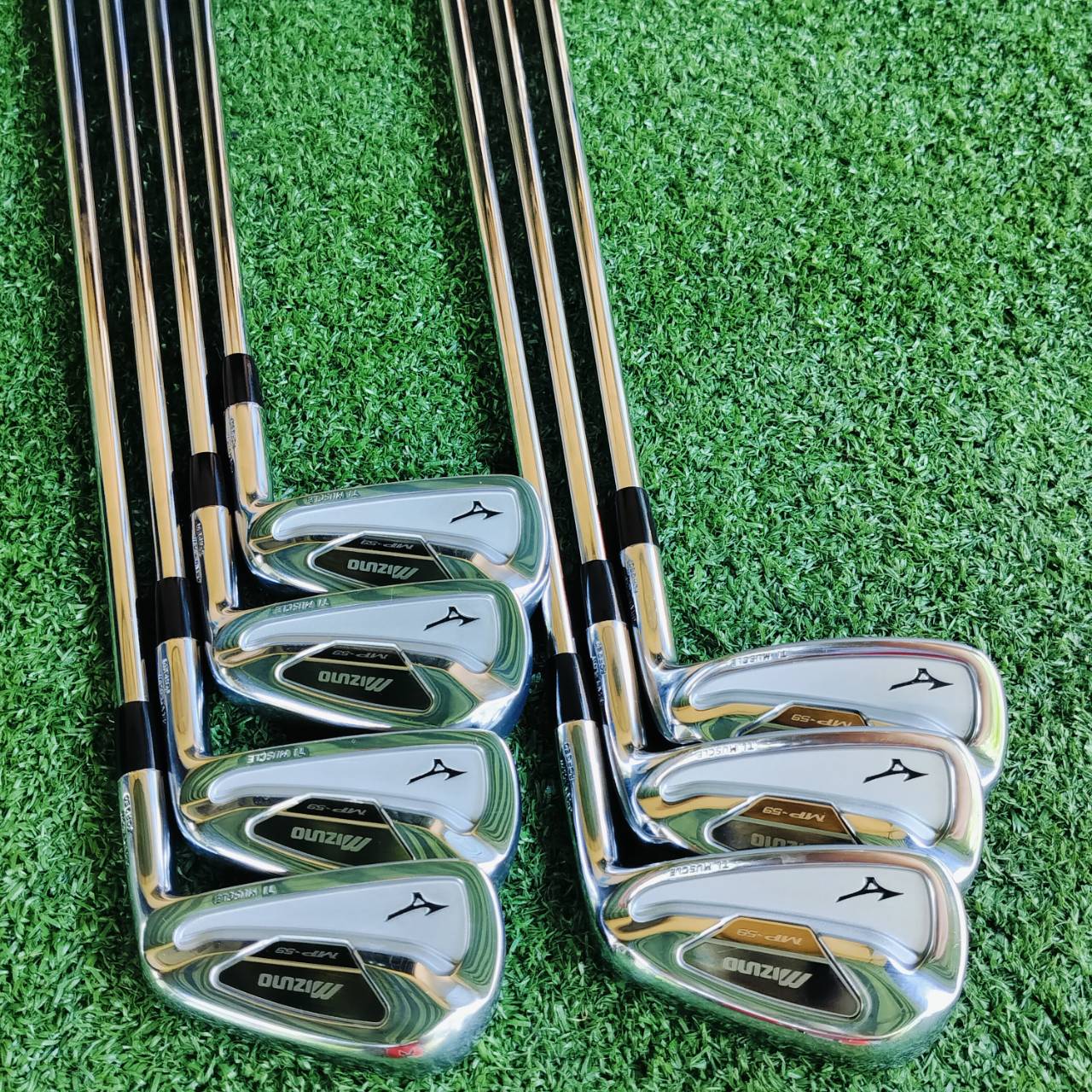 ชุดเหล็ก MIZUNO MP59 สภาพสวยนางฟ้า Grain Flow Forging สุดพิเศษ ผสมกับเทคโนโลยี Titanium ตีได้ไกลมากขึ้น และได้ Feeling ที่ดีขึ้น ไม้กอล์ฟพรีเมี่ยมญี่ปุ่นมือสอง ของแท้ By NakaraLuxurious