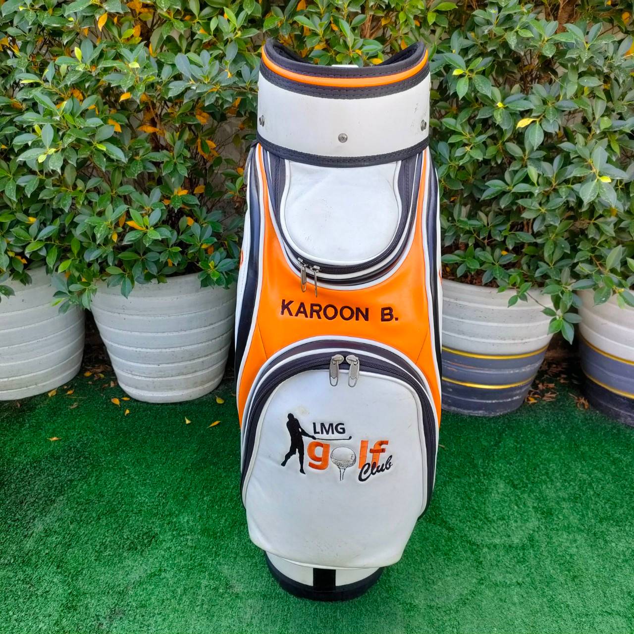 ถุงกอล์ฟ LMG GOLF CLUB มือสอง ถุง TOUR ใบใหญ่ หนังสวย บุกำมะหยี่