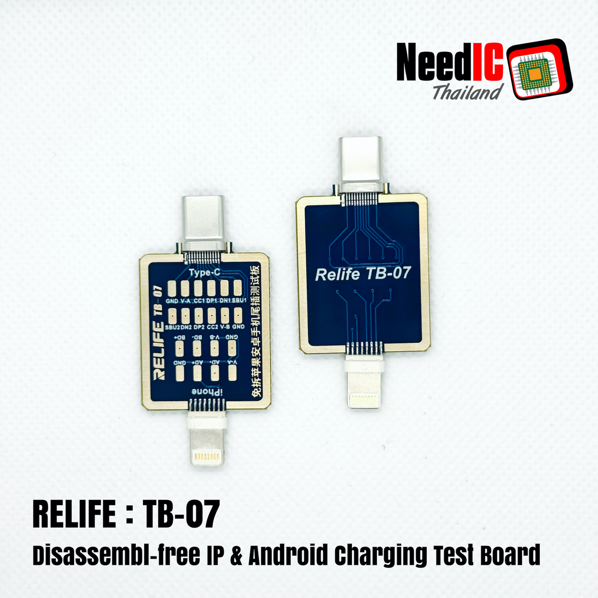 RELIFE : TB-07 Disassembl-free IP & Android Charging Test Board