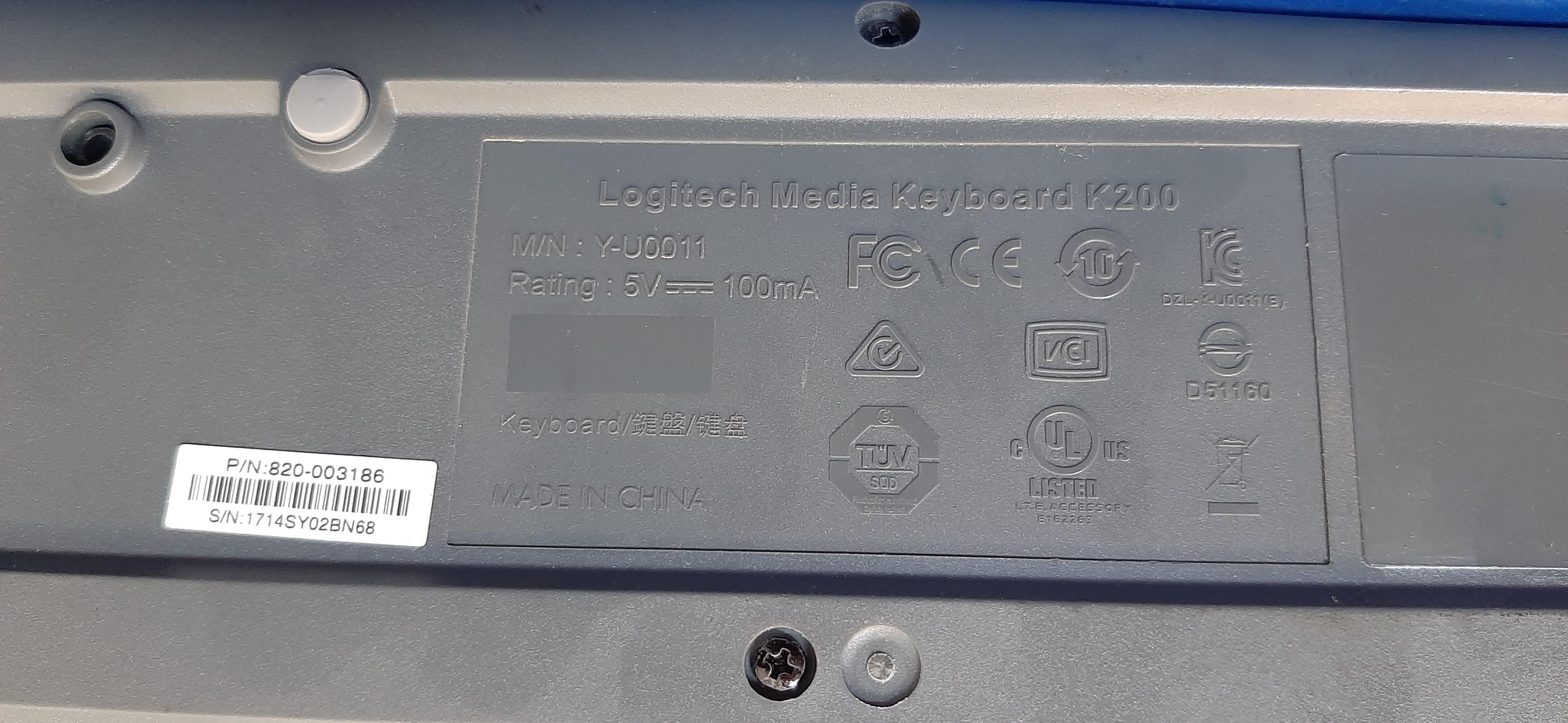 คีย์บอร์ดมือสอง Keyboard Logitech K200 คีย์บอร์ดมือสอง (Thai-Eng)