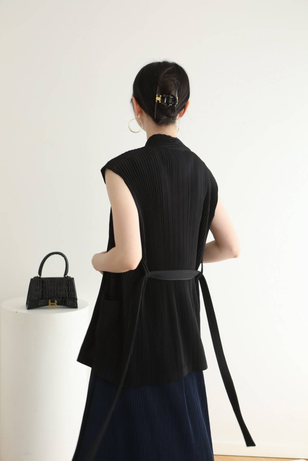 2MUAY รุ่น GJO8760 THICK WAIST TIE PLEAT CARDIGAN เสื้อคลุมผู้หญิง เสื้อคลุมพลีทคุณภาพ 8สี FREE SIZE