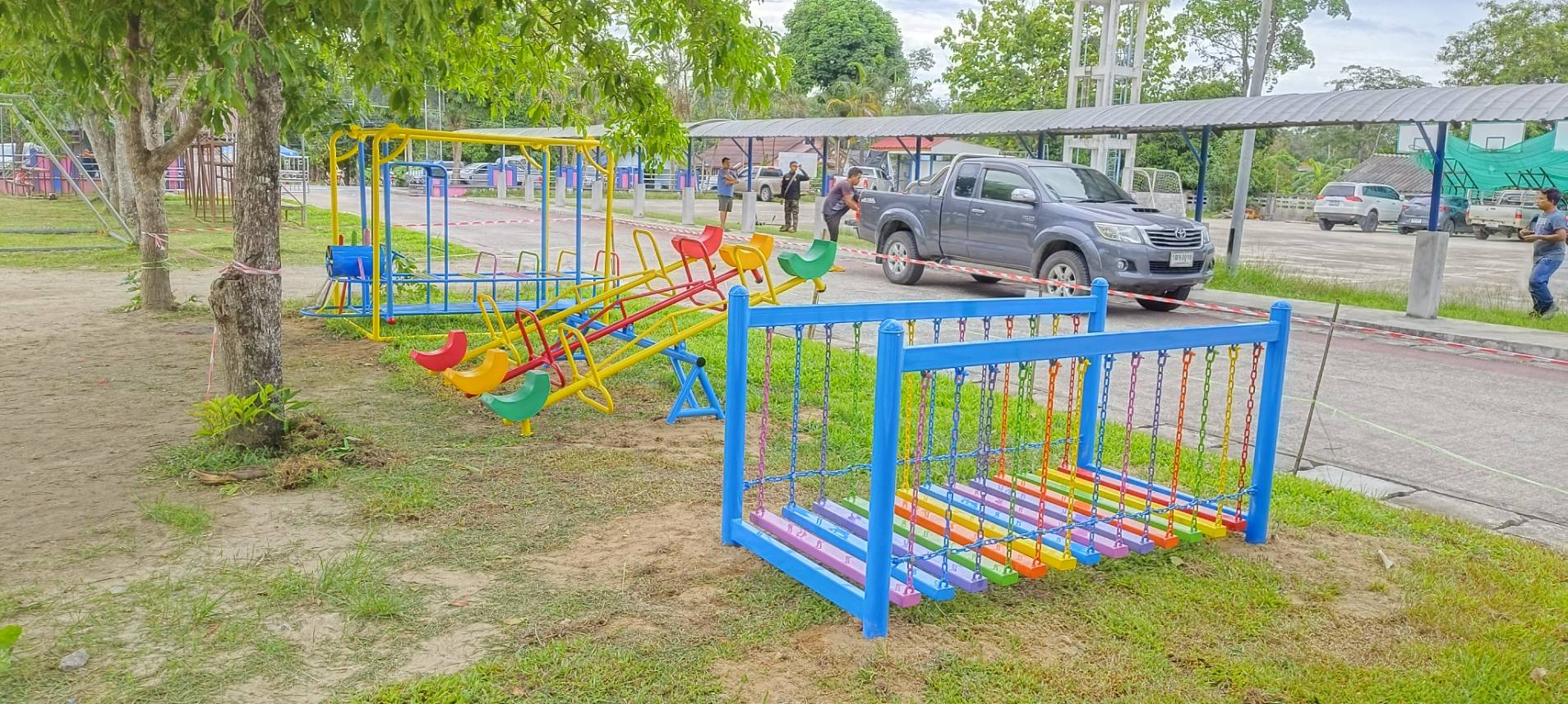 สะพานเหล็กเดินทรงตัว เครื่องเล่นสนามกลางแจ้ง เครื่องเล่นสนามเหล็ก , ของเล่น สั่งผลิต 10-20 วัน