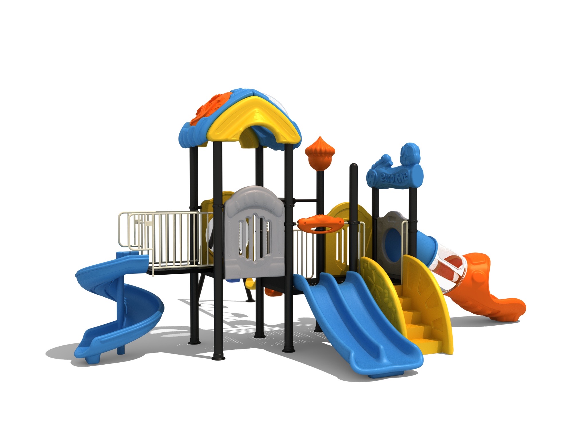 เครื่องเล่นสนามกลางแจ้ง-ในร่ม,ชุด รวมสไลเดอร์ 3 สไลด์พร้อมชิงช้า,ครุภัณฑ์สนามเด็กเล่น,งบ.สพฐ,โครงการโรงเรียนประชารัฐ, เครื่องเล่นสนามระดับก่อนประถมศึกษา, playground,สไลเดอร์,ของเล่นเสริมพัฒนาการ,เครื่องเล่นสนาม, สนามเด็กเล่น