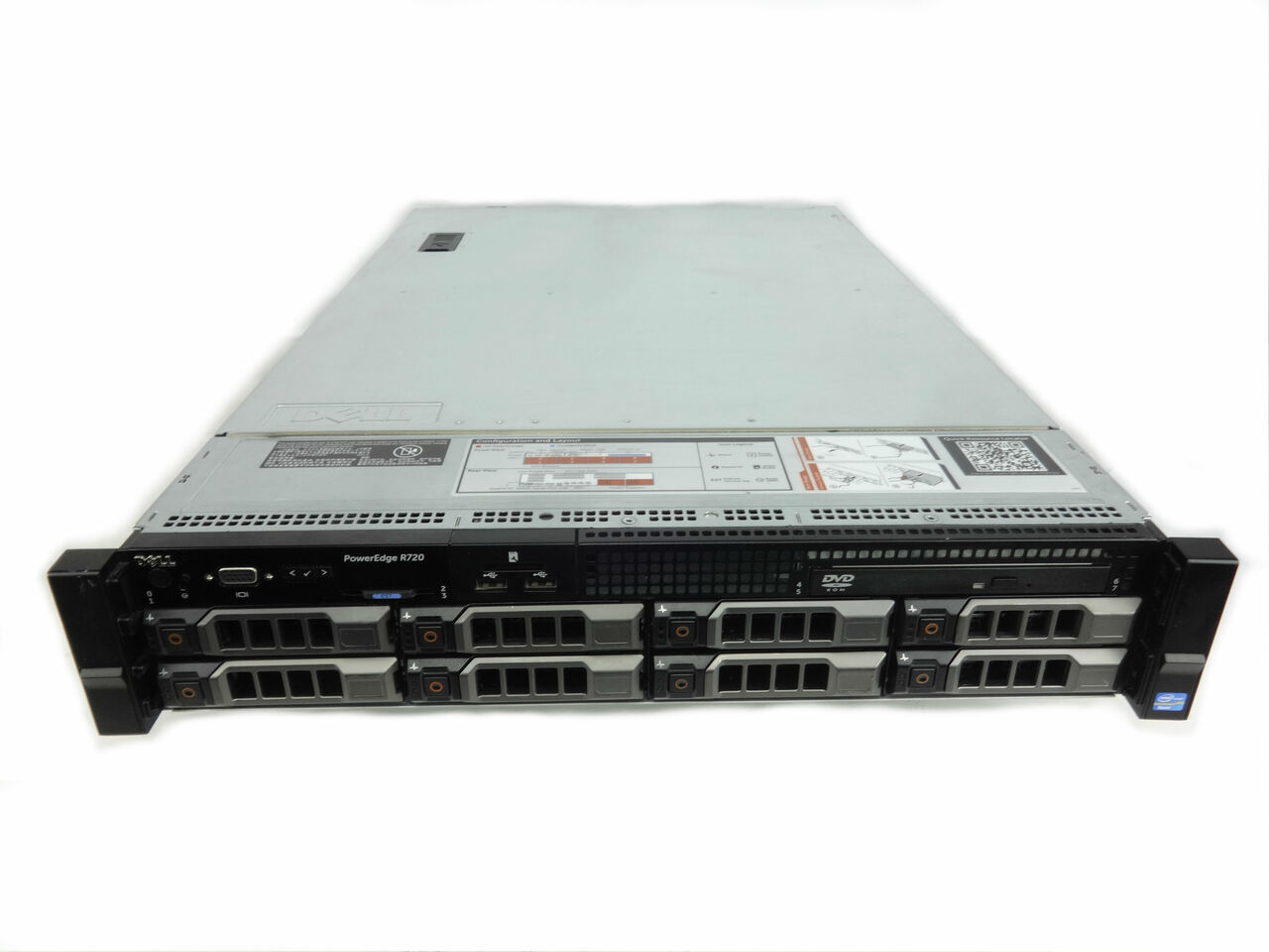 Server มือสอง สภาพดี ประกันร้าน 1 เดือน Dell PowerEdge R720 + Mainboard + Power (เครื่องเปล่า) รองรับ CPU E5-2600 or E5-2600 v2
